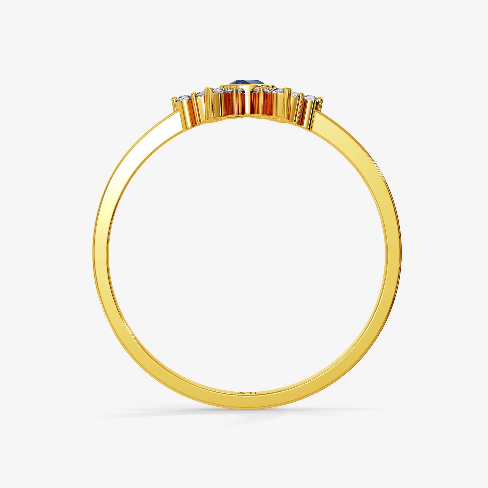Royal Azure Blossom Gold Ring alternate view 2