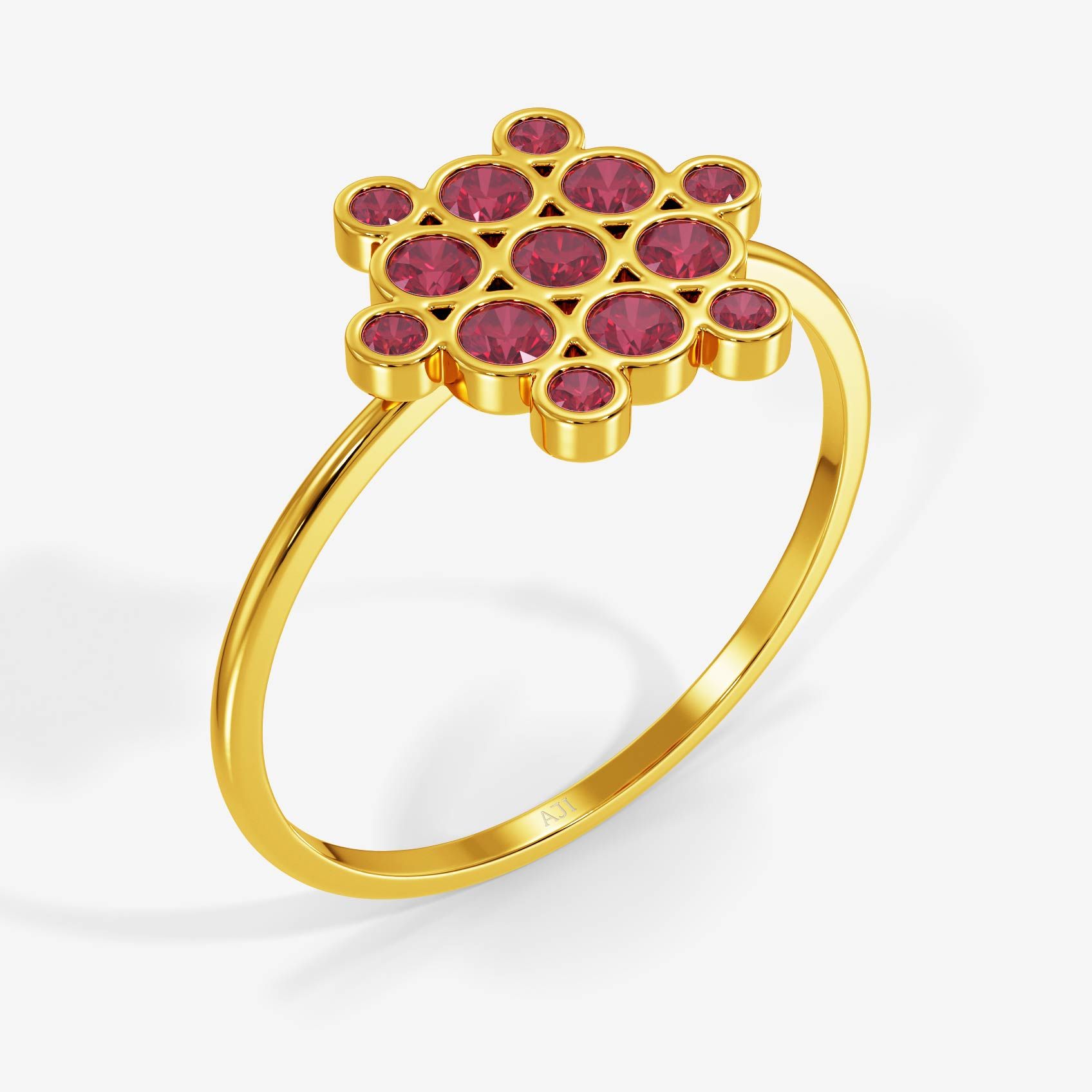 Blush Antique Bloom Gold Ring
