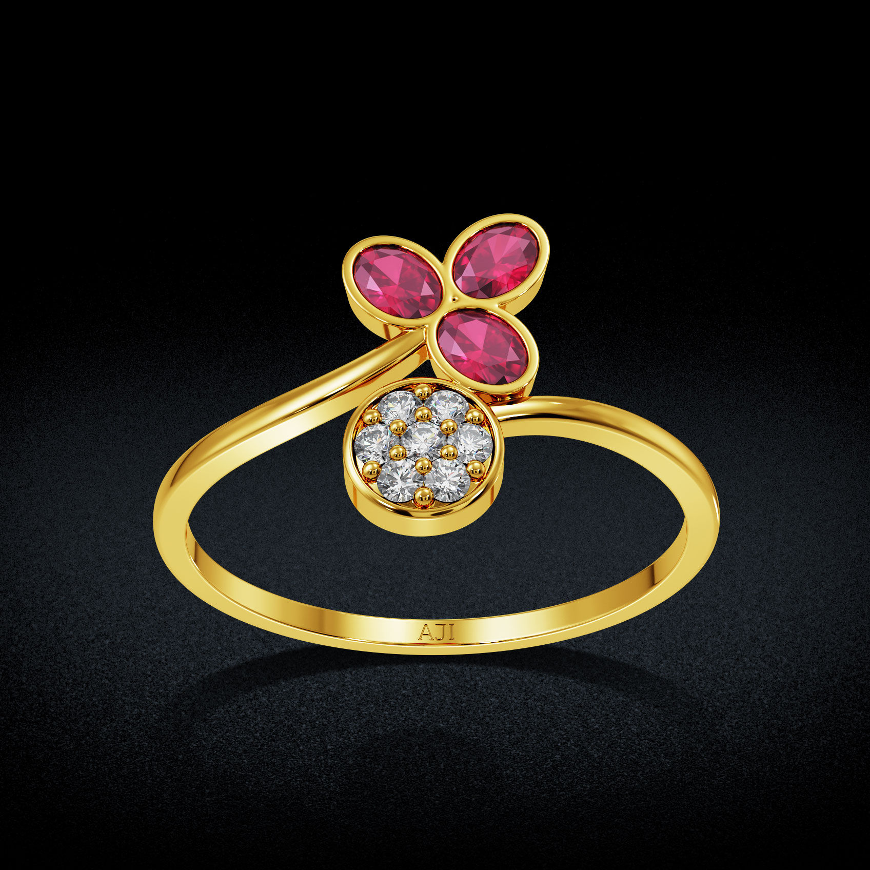 Blush Blossom Gold Ring image