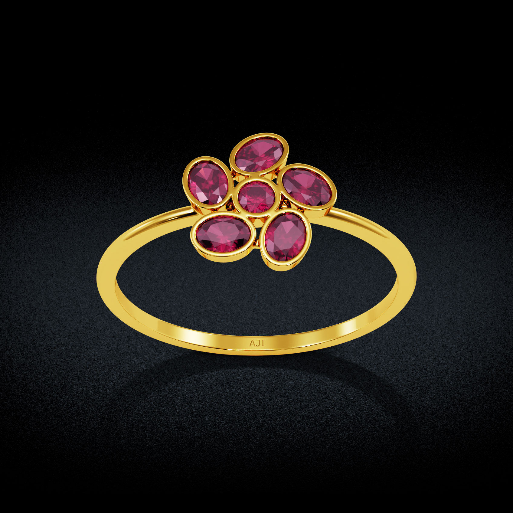 Petal Bloom Gold Ring image