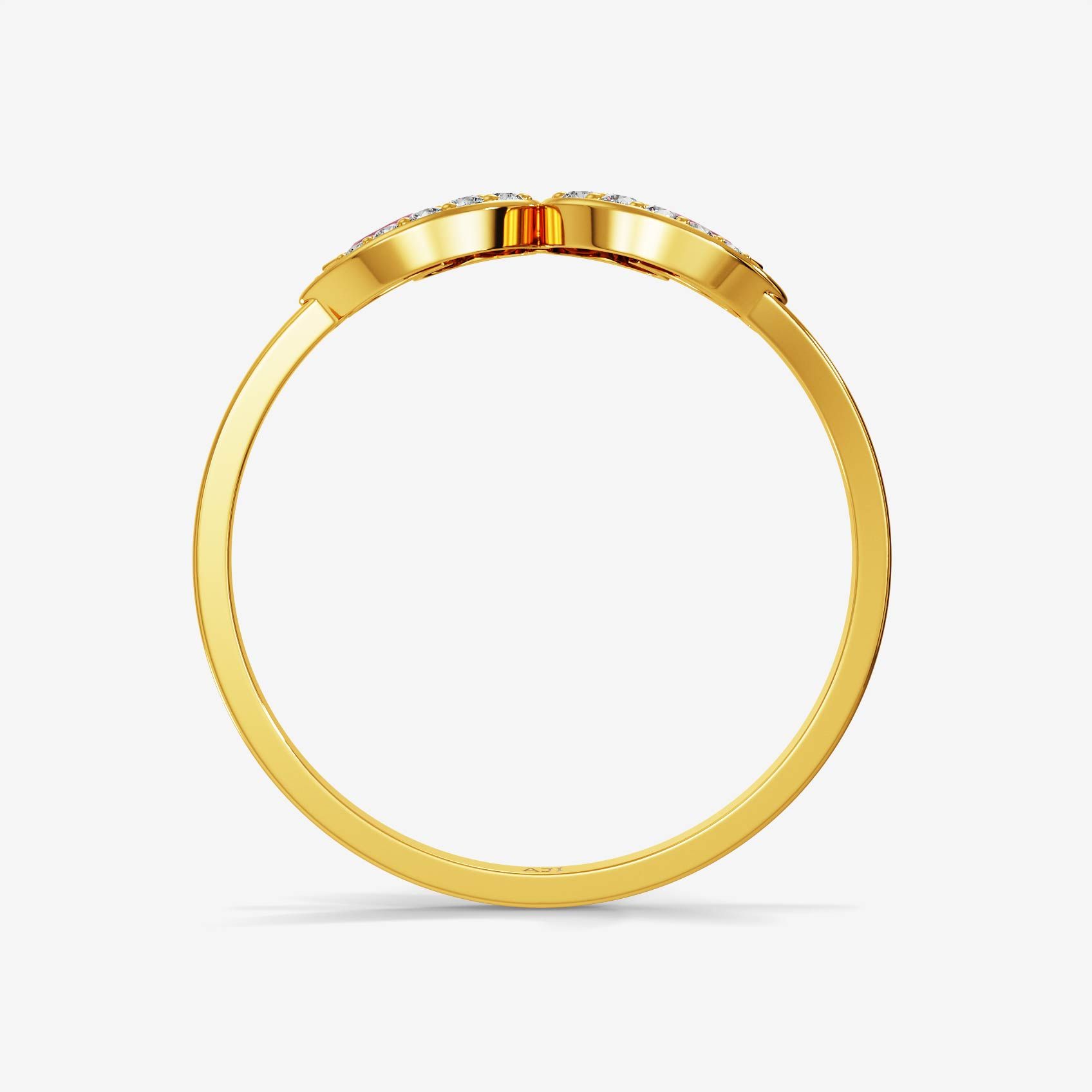 Love Swan Gold Ring alternate view 2