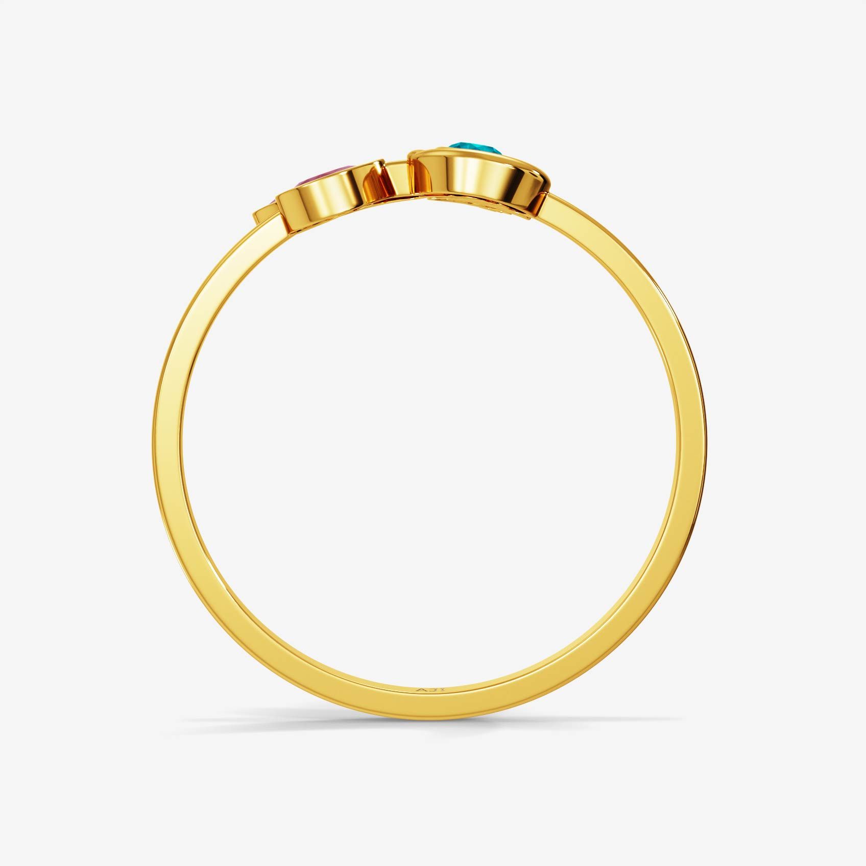Pastel Peacock Gold Ring alternate view 2