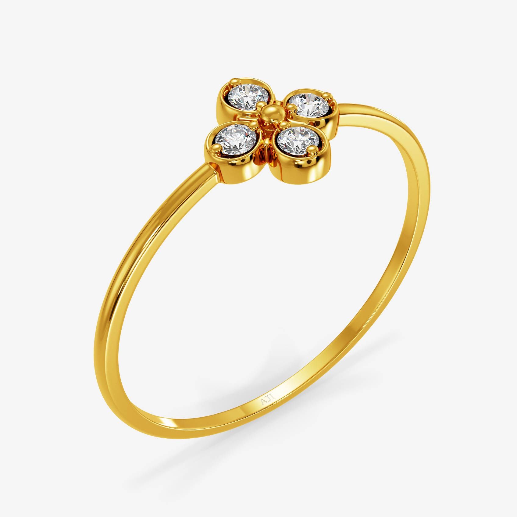 Bloom Crystal Gold Ring