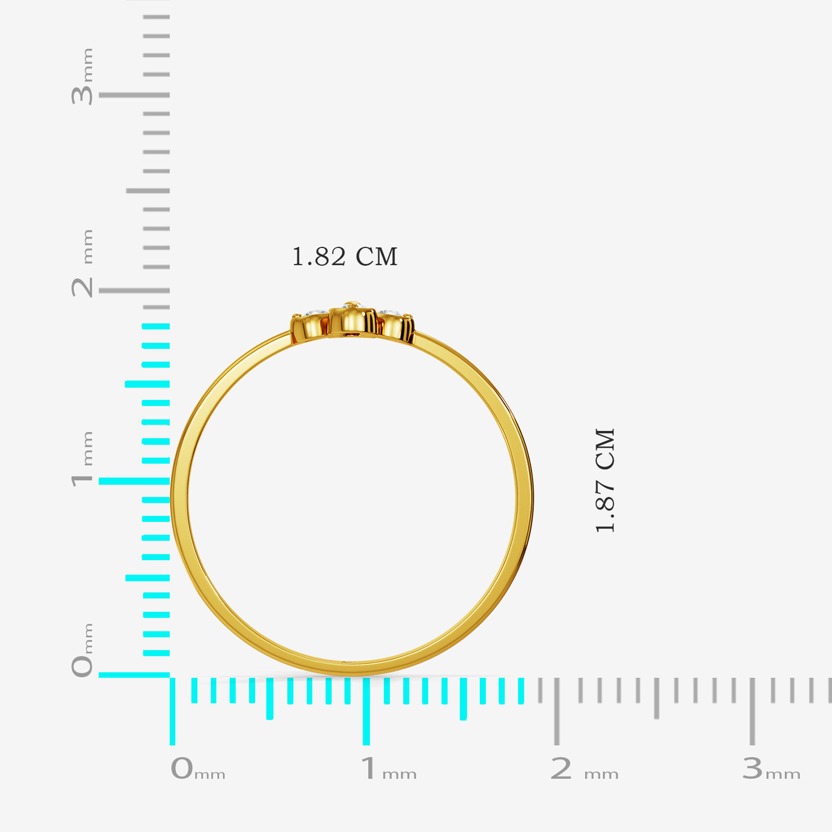 Bloom Crystal Gold Ring alternate view 3