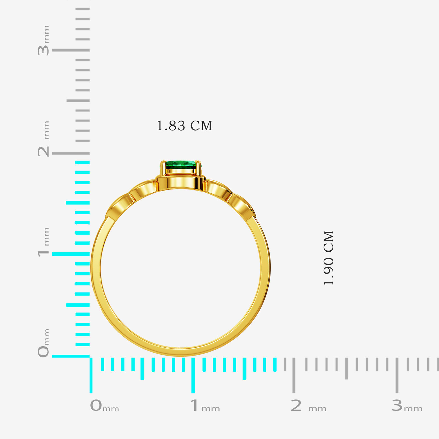 Verdant Aura Gold Ring alternate view 3