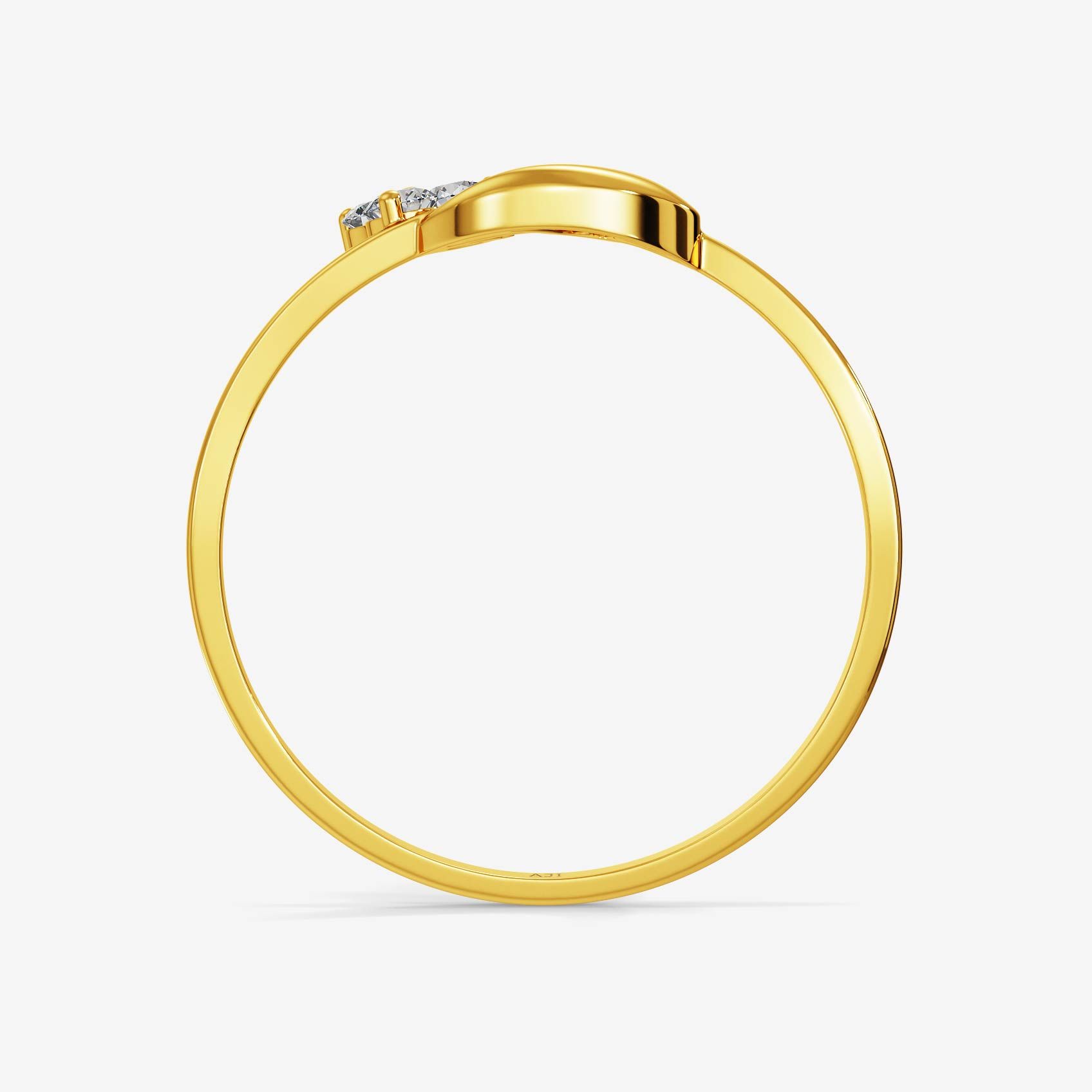Heart Glide Gold Ring alternate view 2