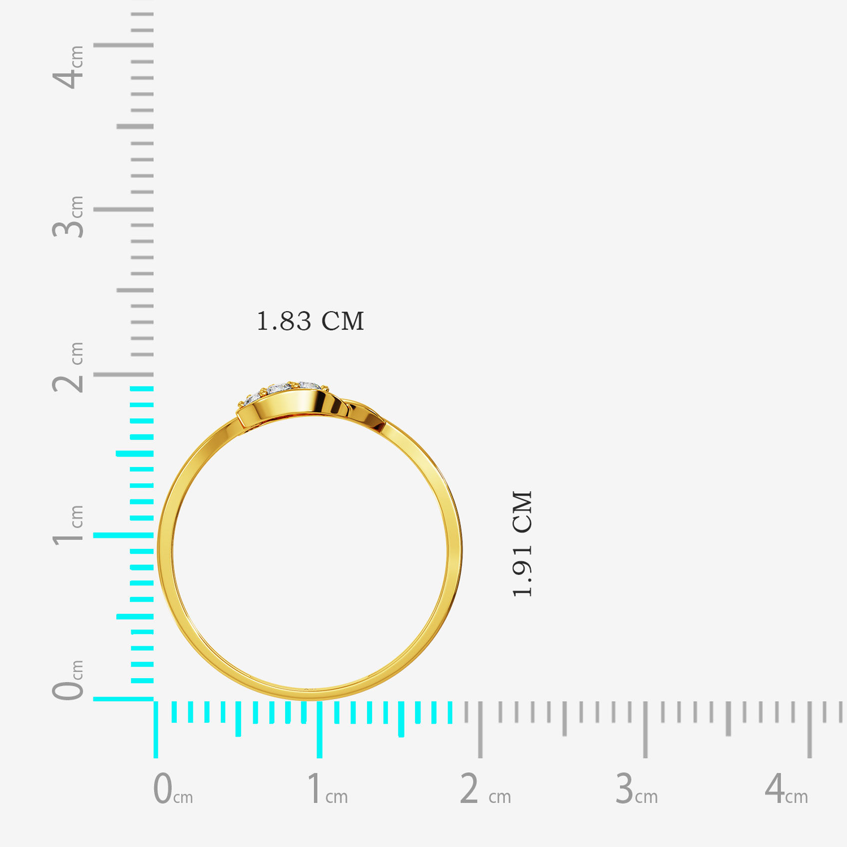 Heart Swirl Gold Ring alternate view 3