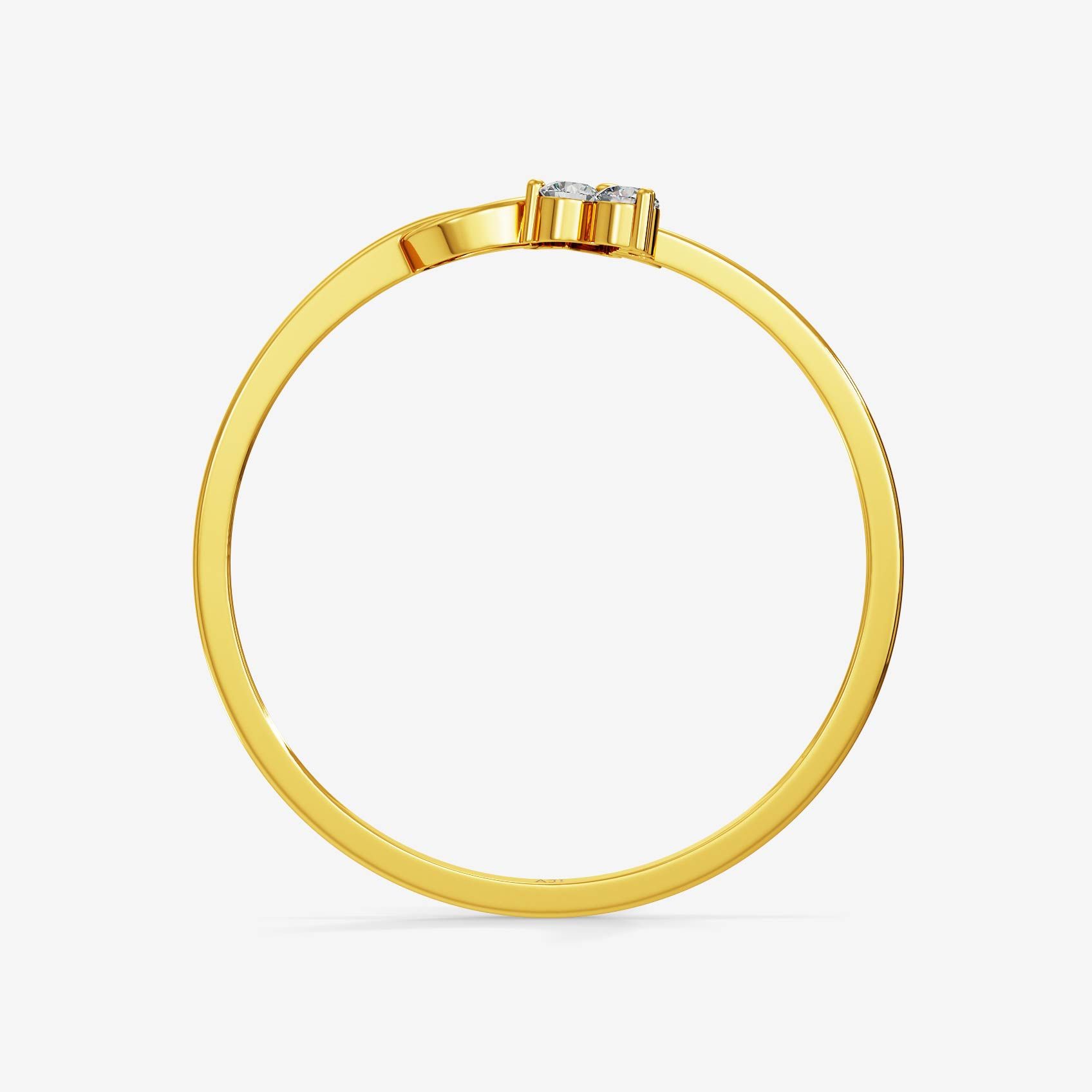 Nature Spiral Gold Ring alternate view 2