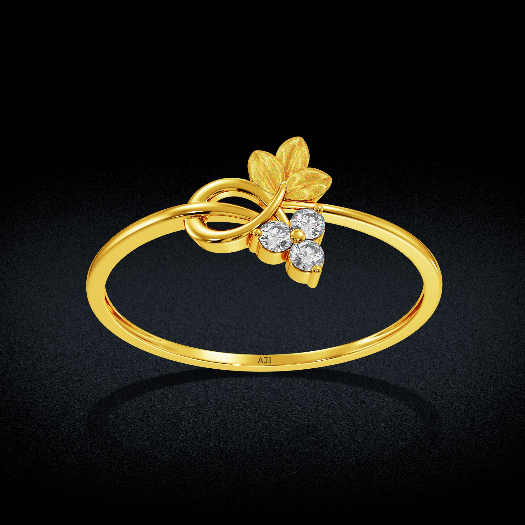 Nature Spiral Gold Ring image