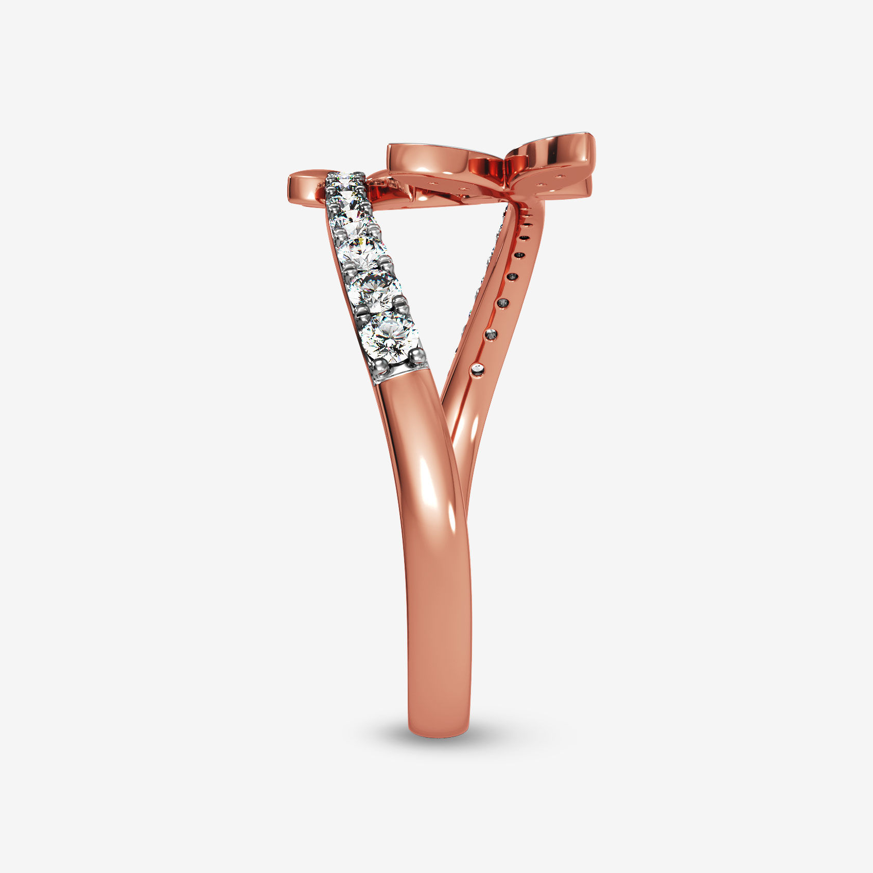 Graceful Butterfly Diamond Ring alternate view 2