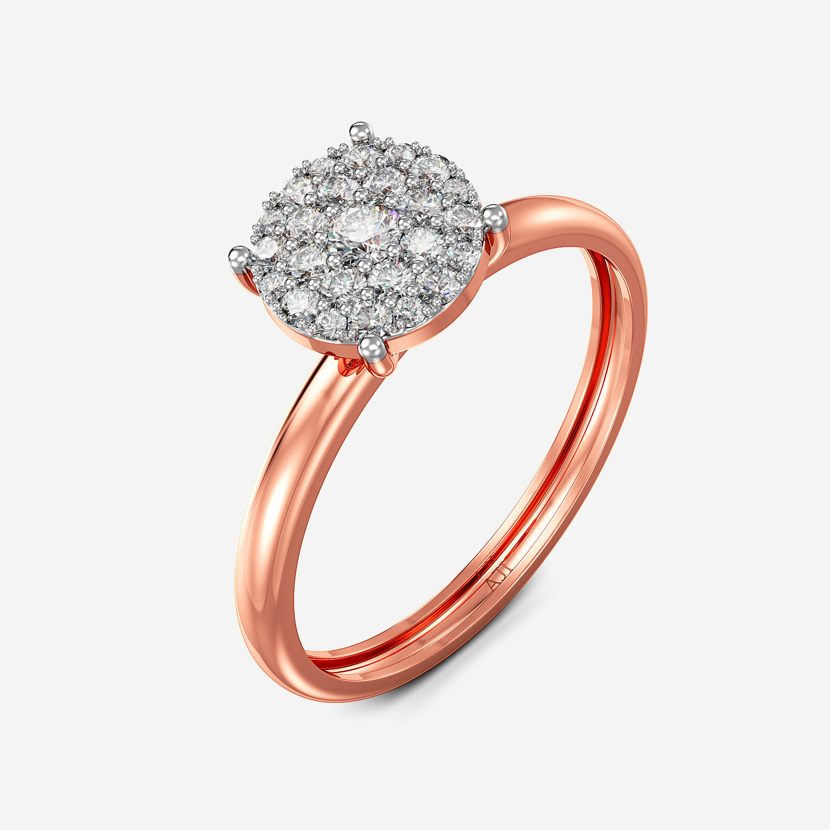 Classic Diamond Cluster Ring