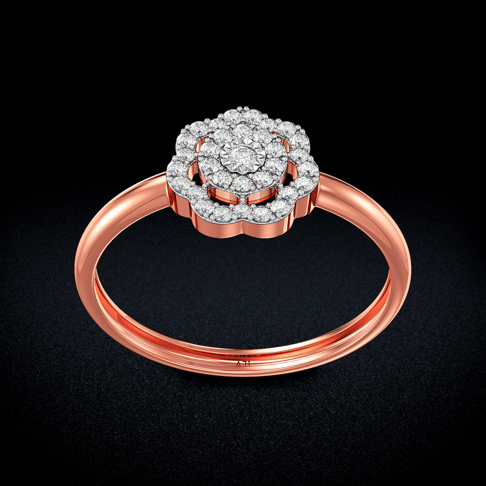 Elegant Floral Diamond Ring image