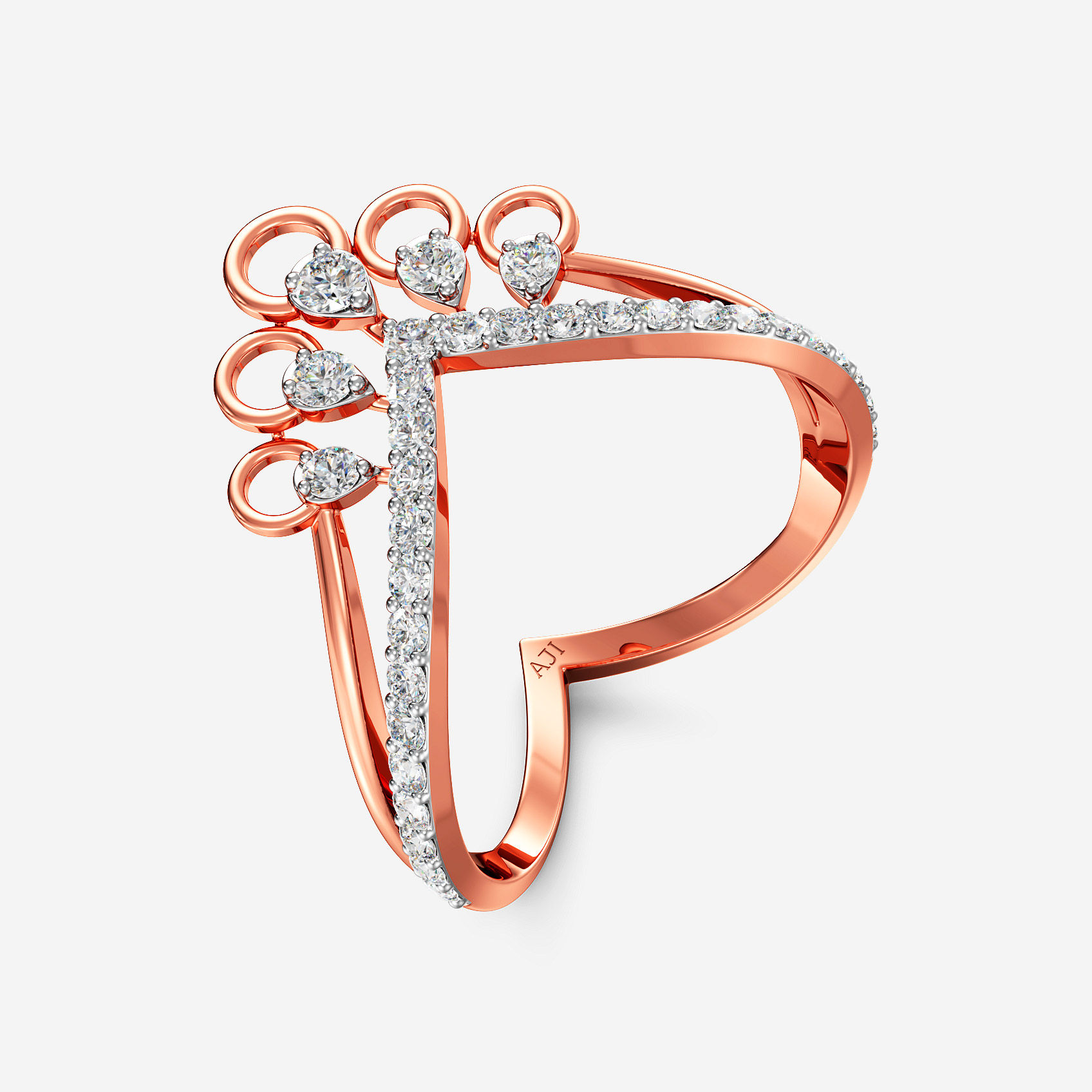 Dew Bloom Diamond Vanki Ring