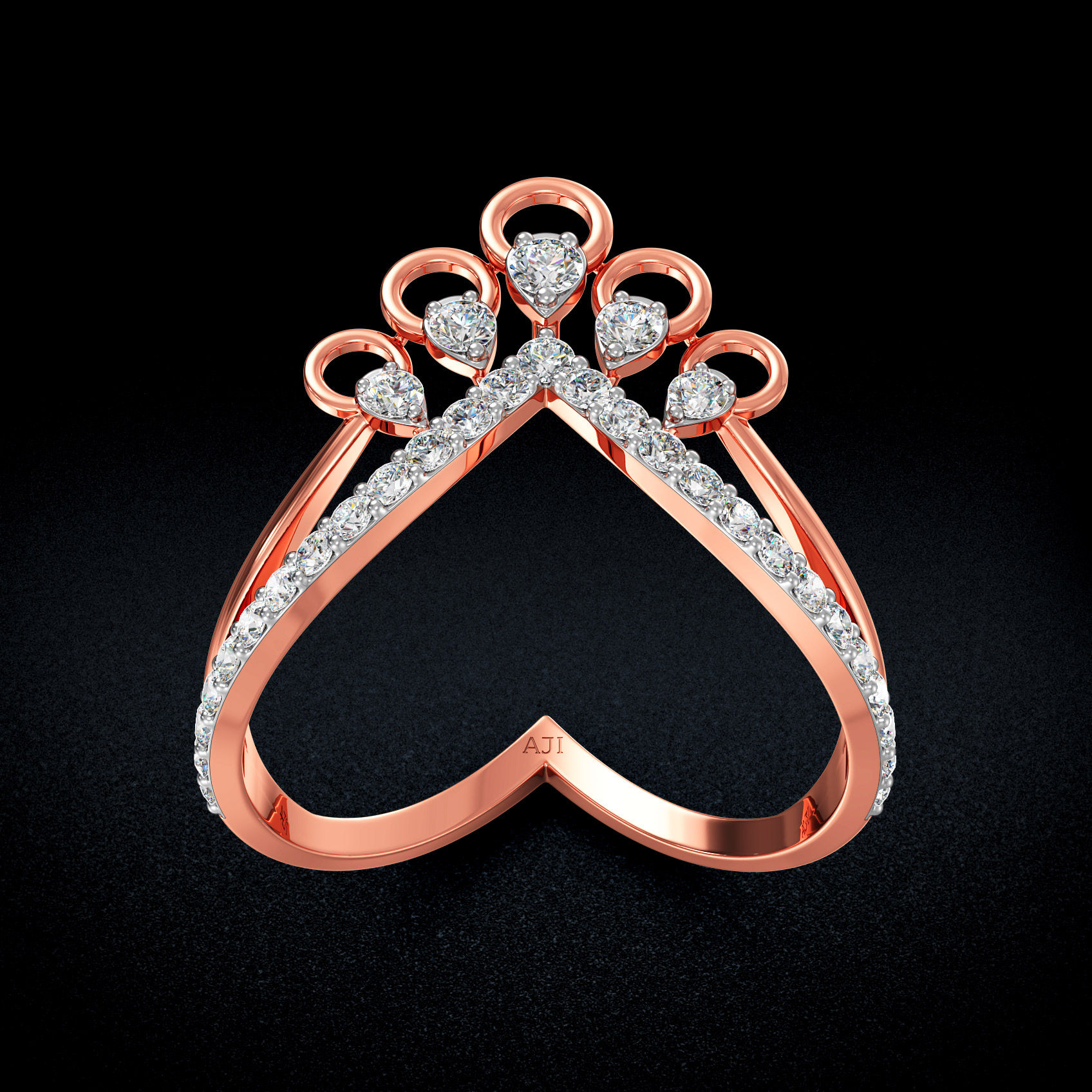 Dew Bloom Diamond Vanki Ring image