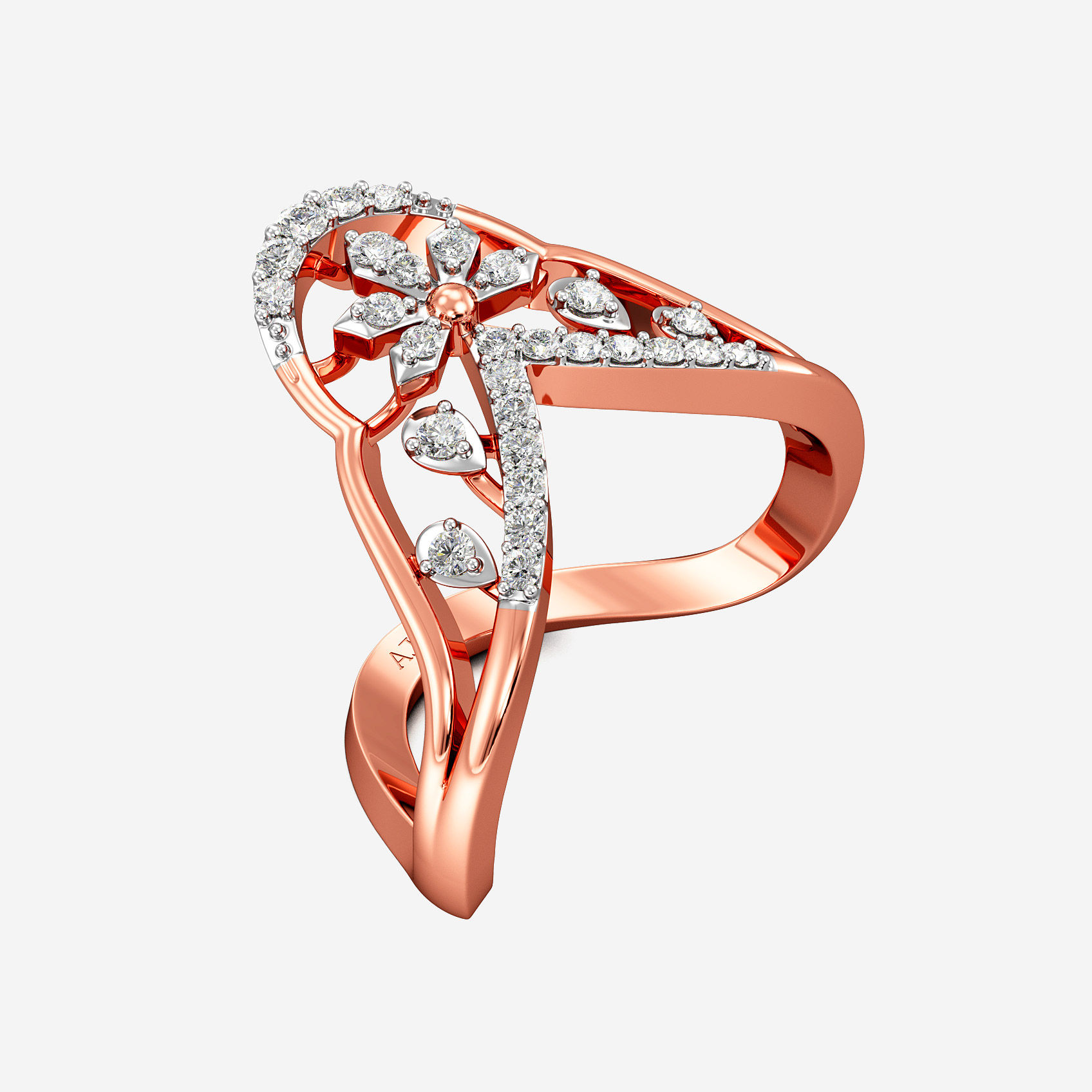 Flora Classic Diamond Vanki Ring