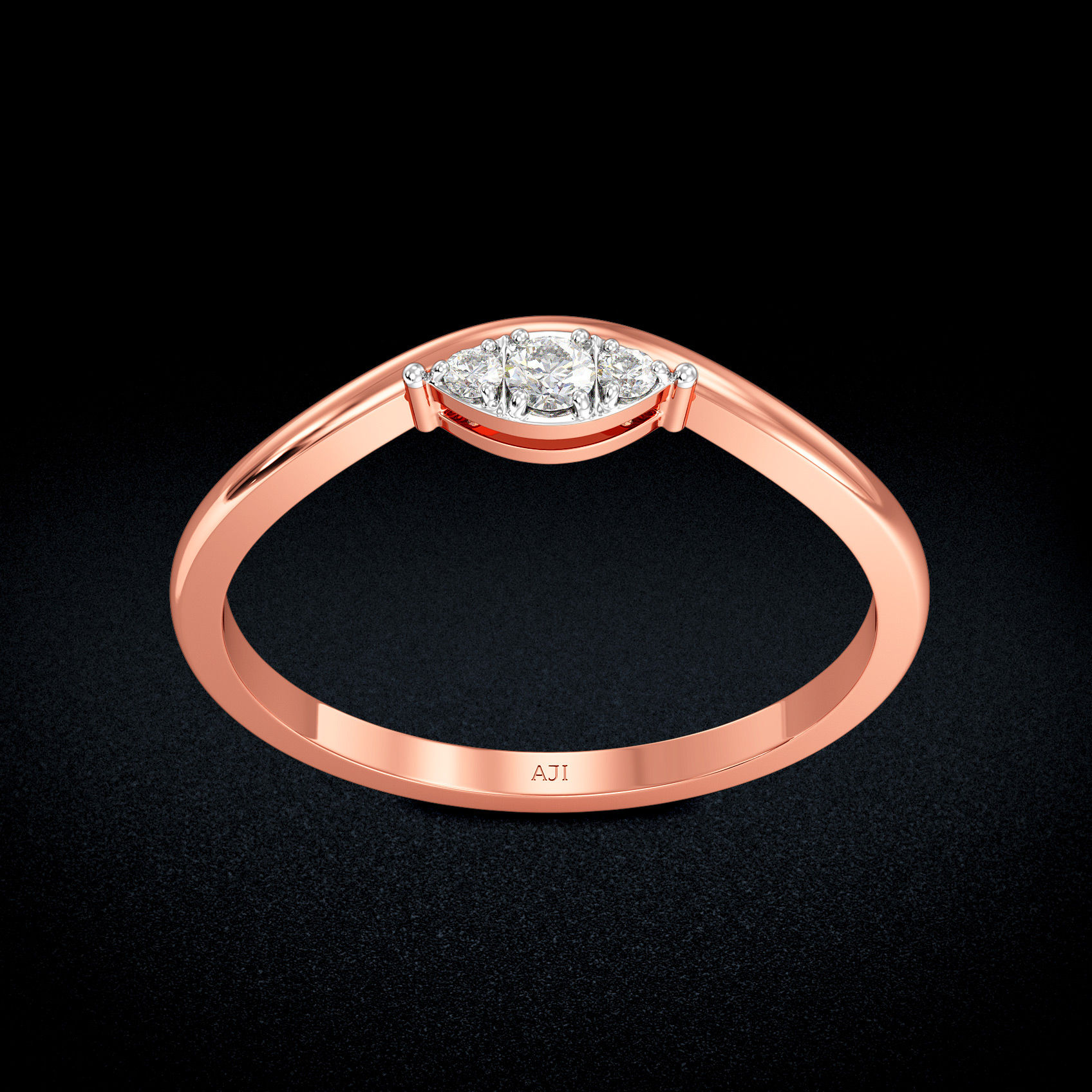 Leaf Aura Diamond Ring image