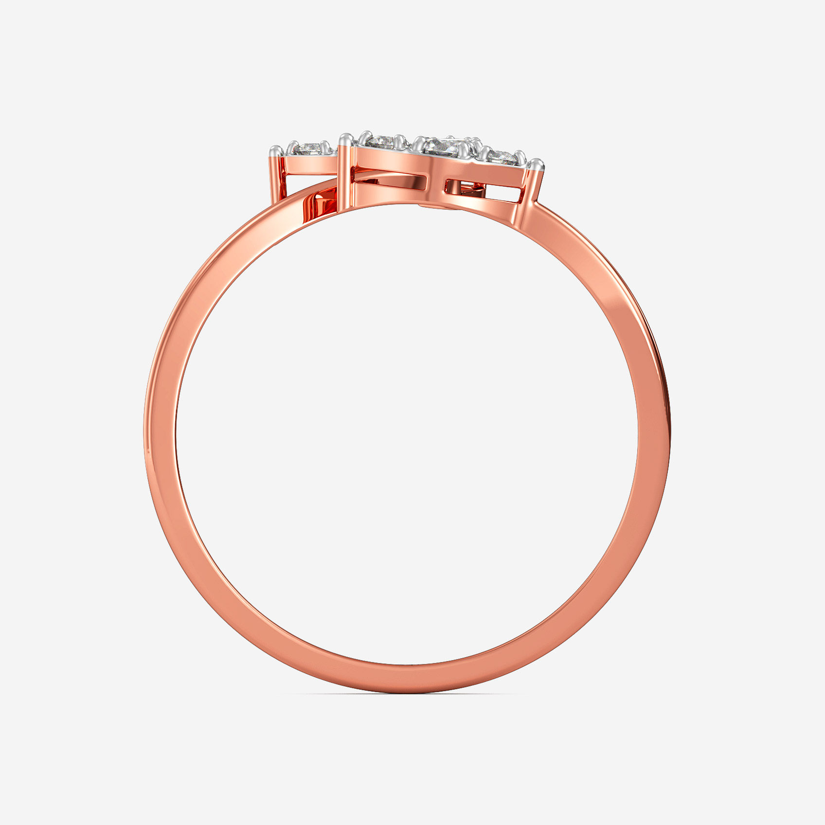 Leaf Line Glow Diamond Ring alternate view 2