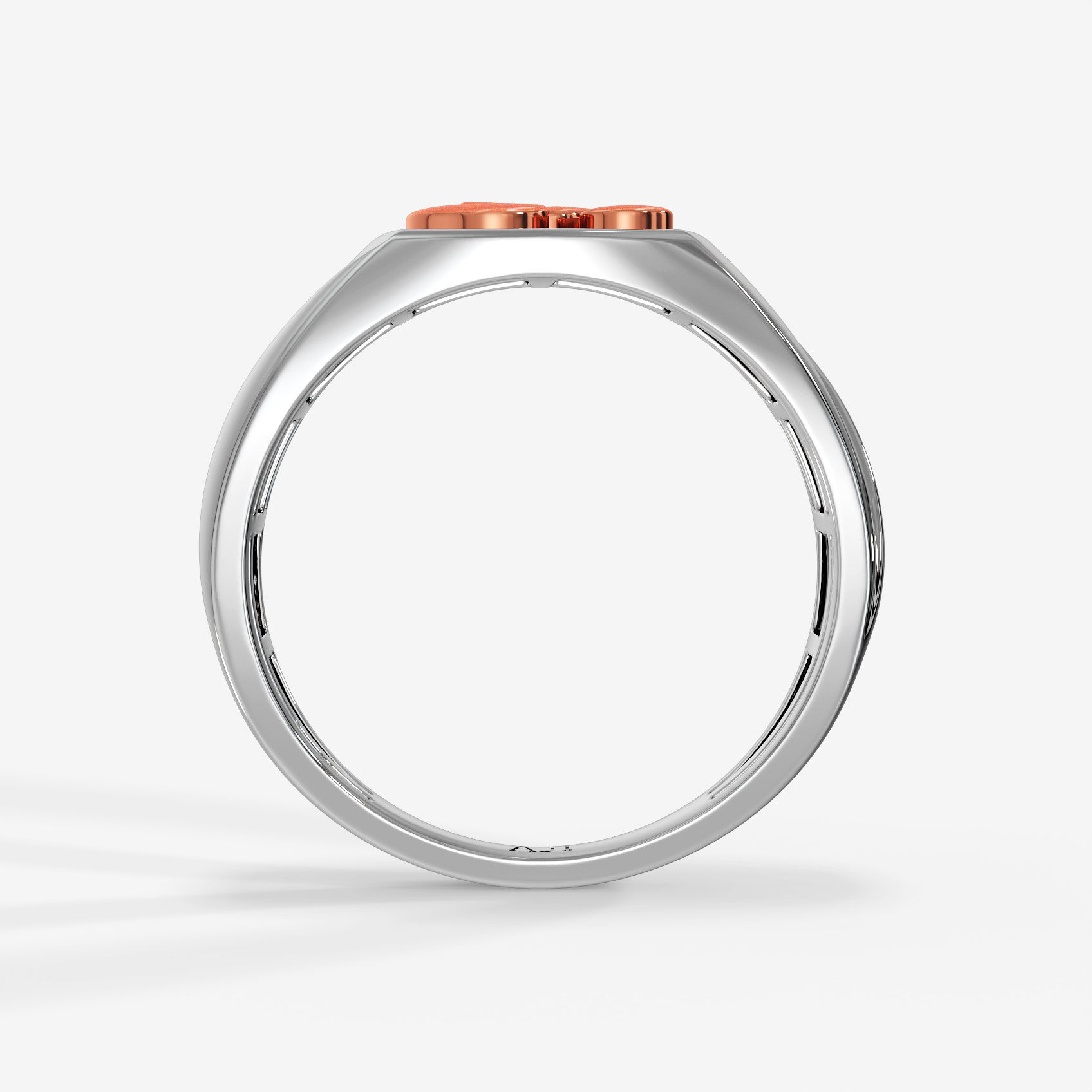 Sacred Om Platinum Ring alternate view 1