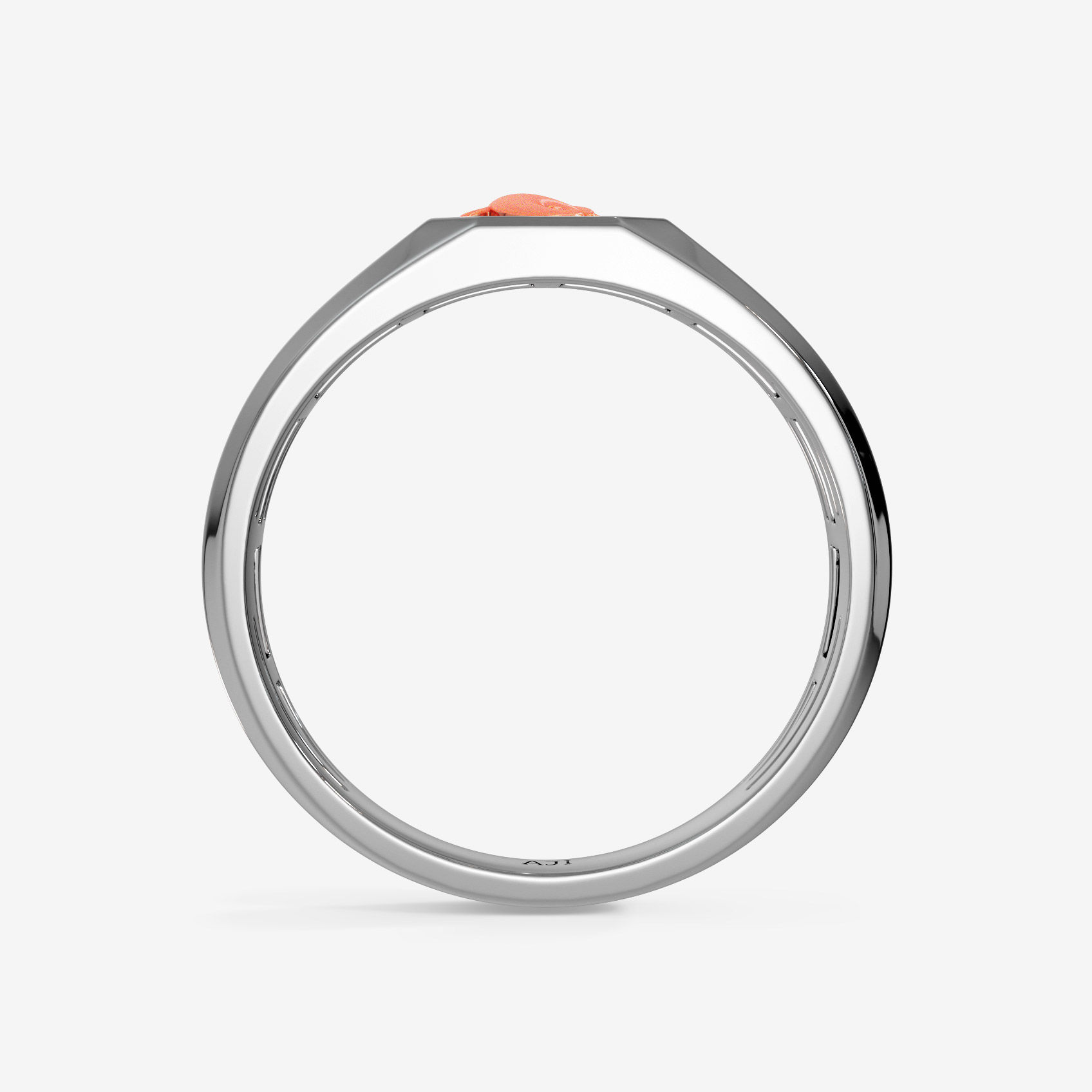 Lord Ganesh Platinum Ring alternate view 2
