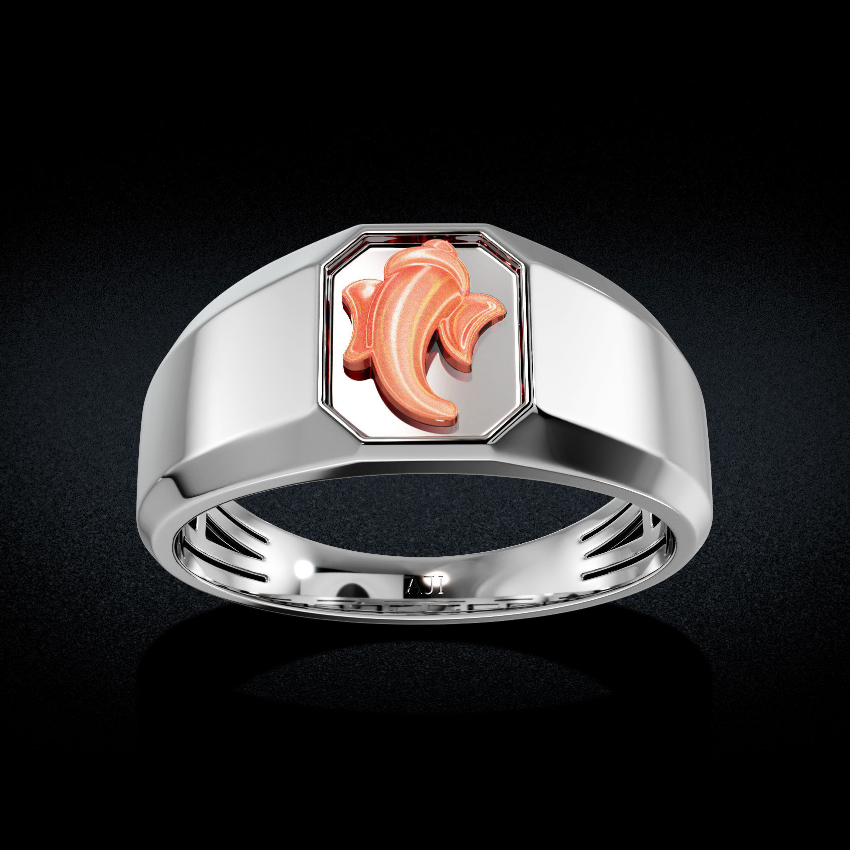 Lord Ganesh Platinum Ring image