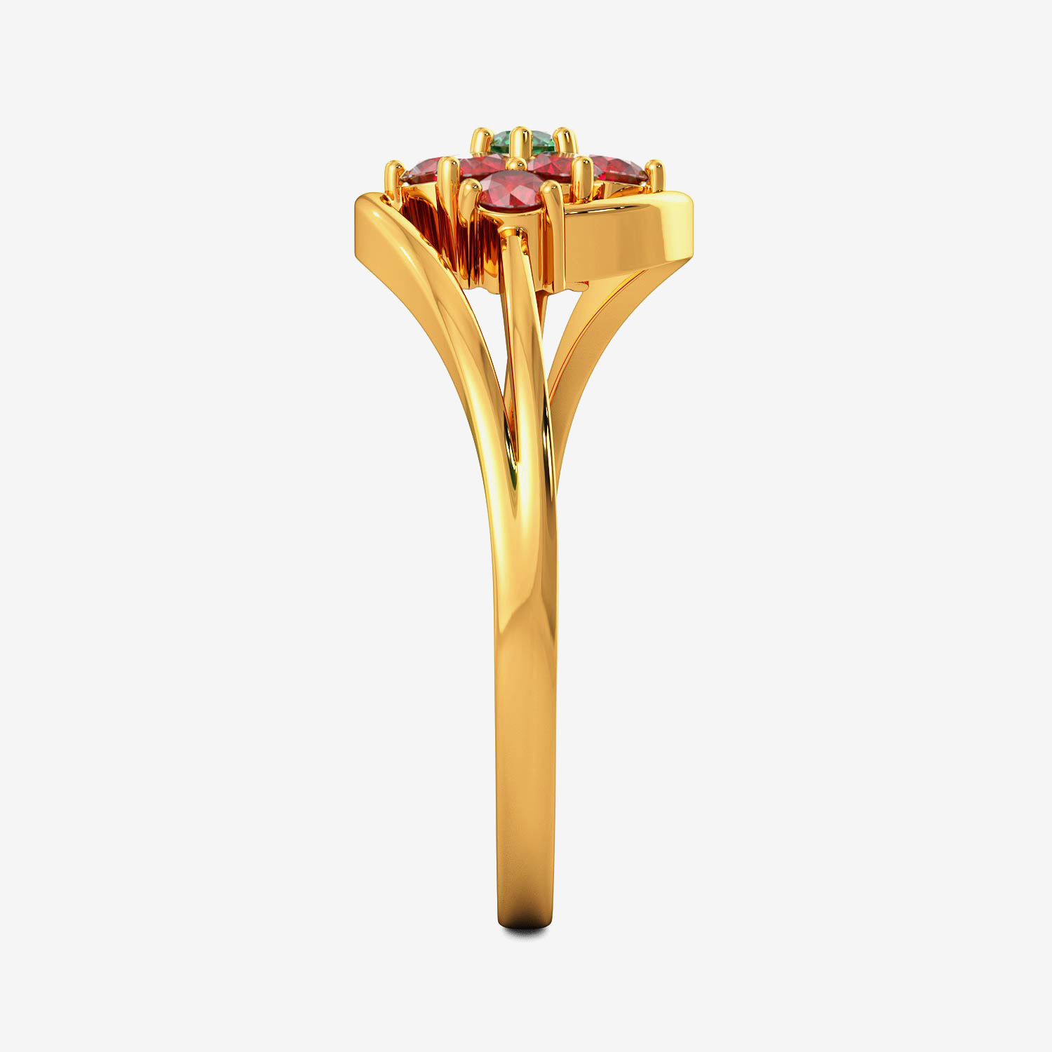 Romantic Floral Gemstone Ring image