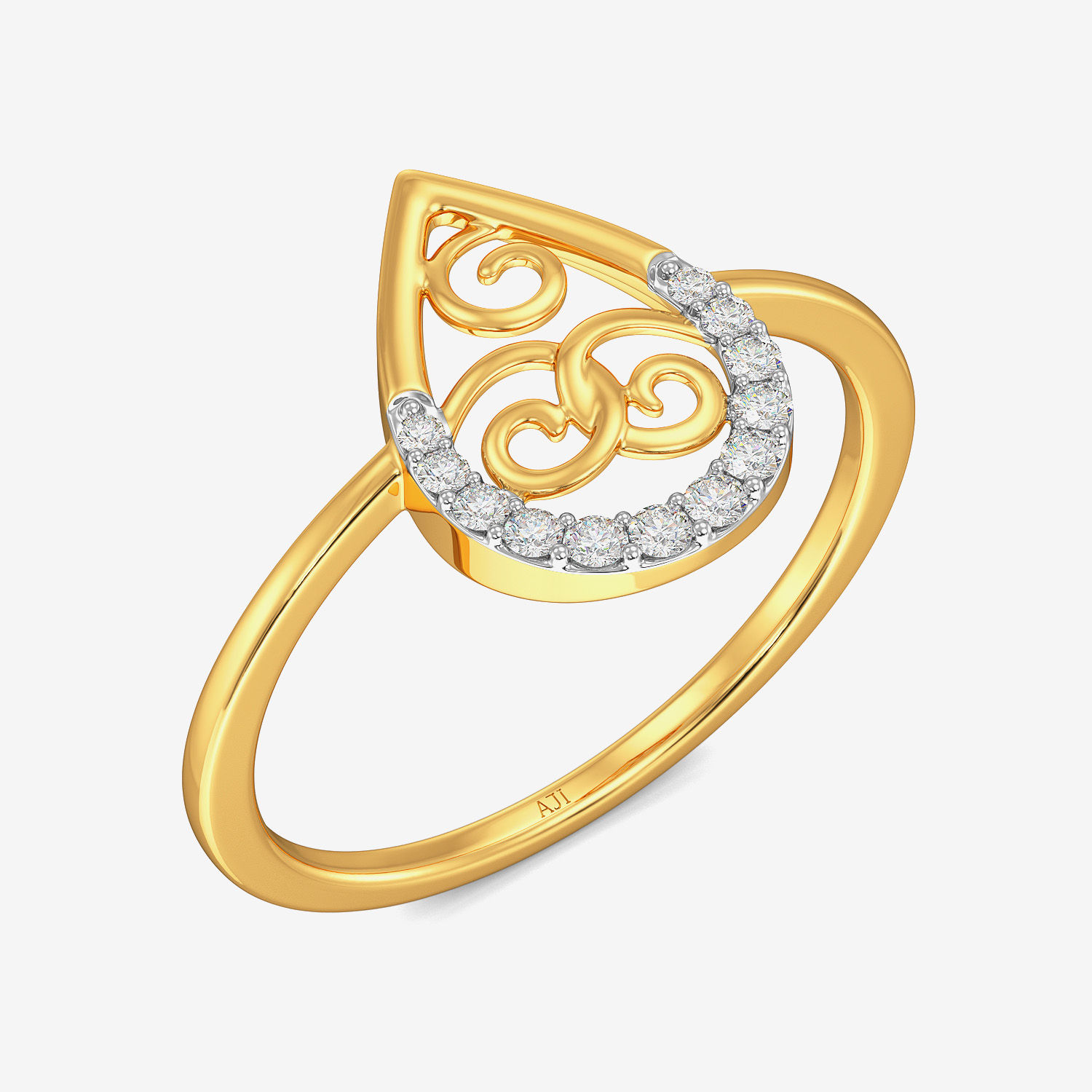 Stunning Tradition Motif Diamond Ring