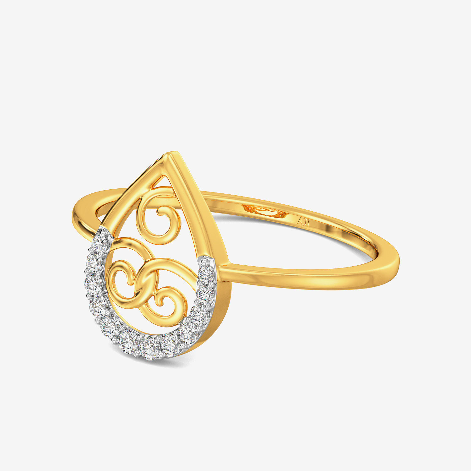 Stunning Tradition Motif Diamond Ring alternate view 3