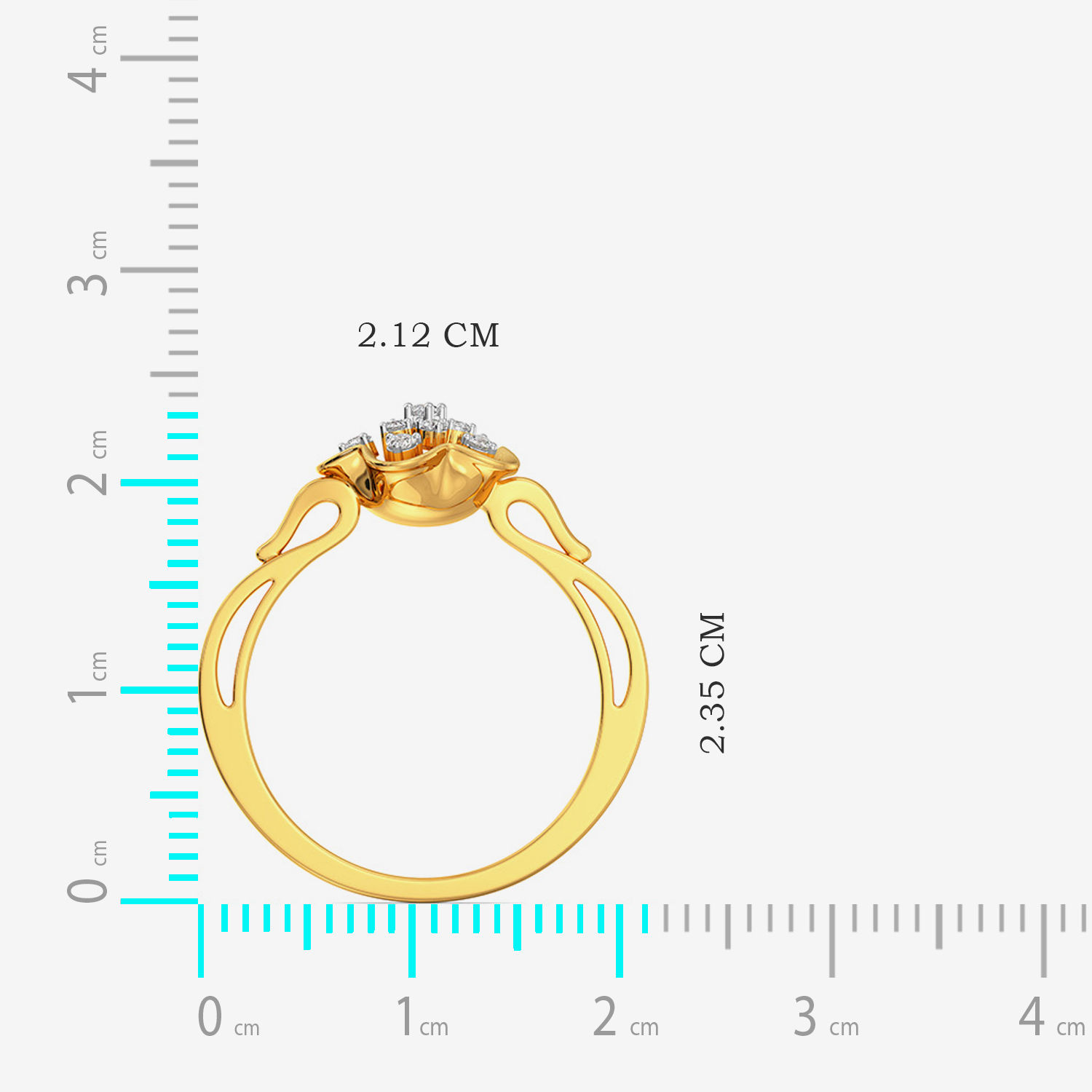 Blooming Floret Heavy Diamond Ring image