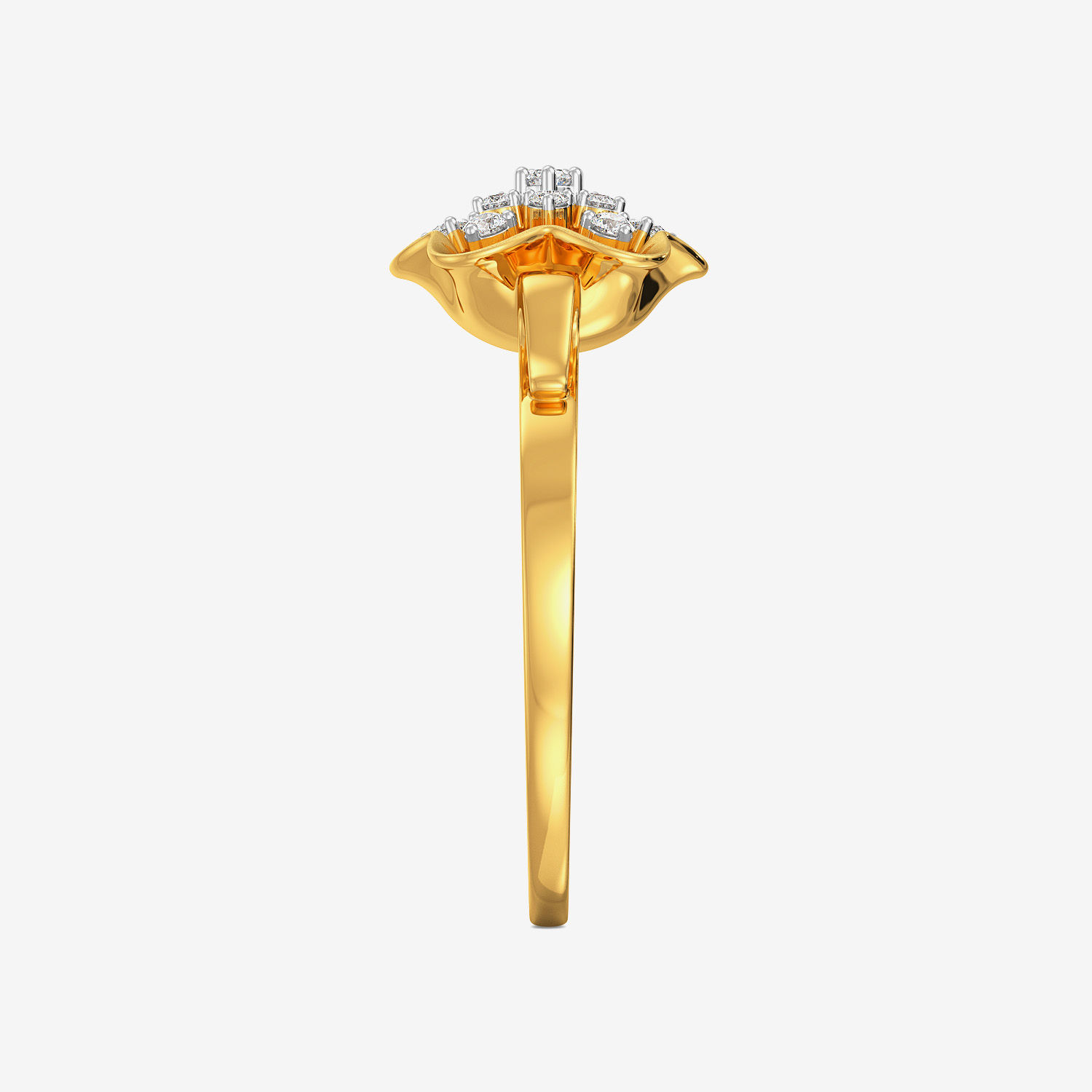 Blooming Floret Heavy Diamond Ring image