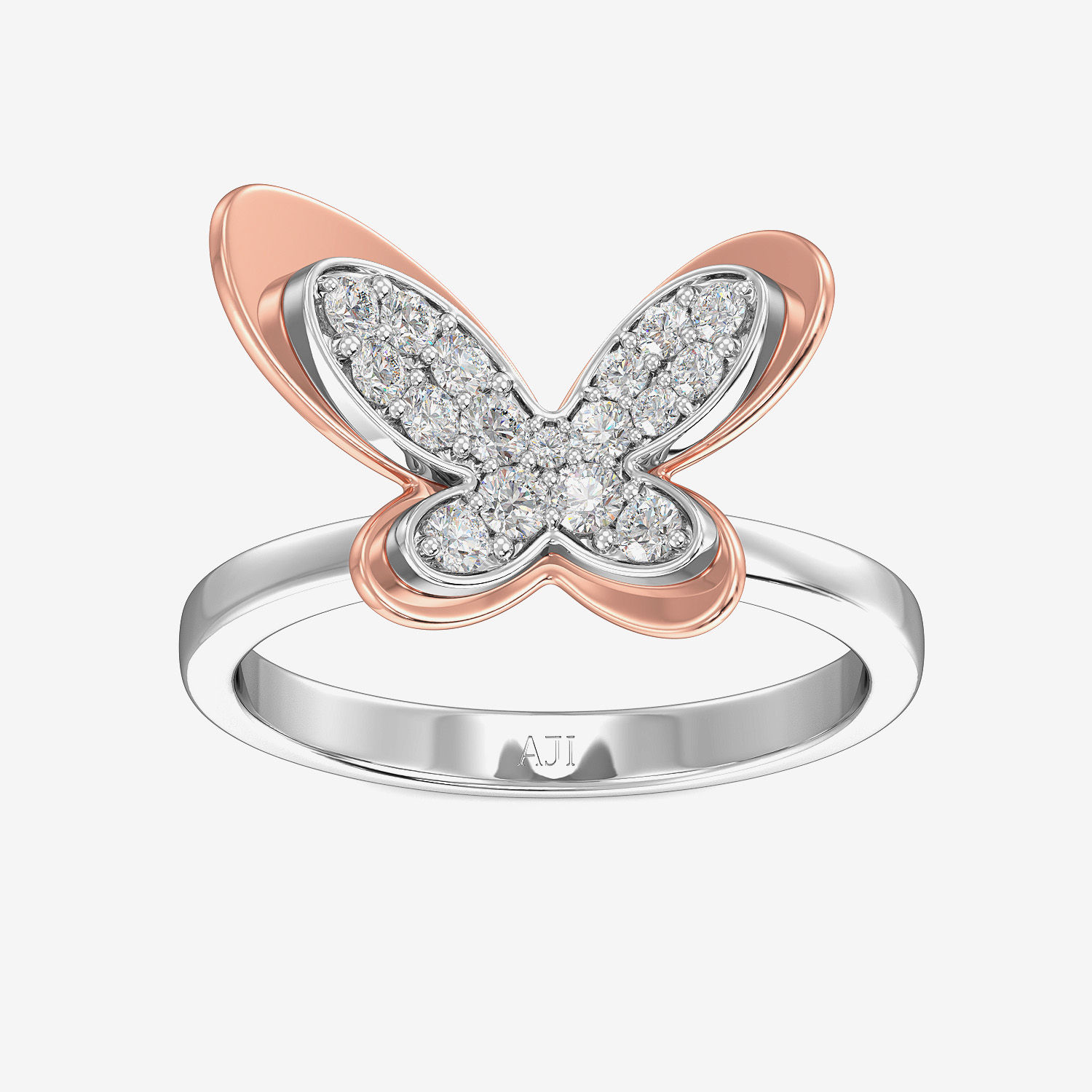 Elegant Flawless Butterfly Diamond Ring image