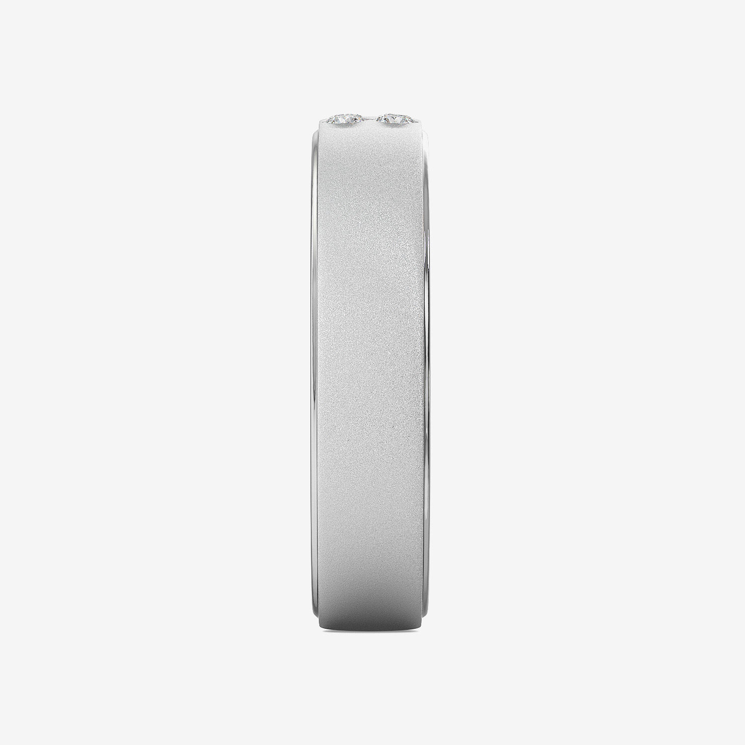 Carved Pattern Mens Platinum Ring image