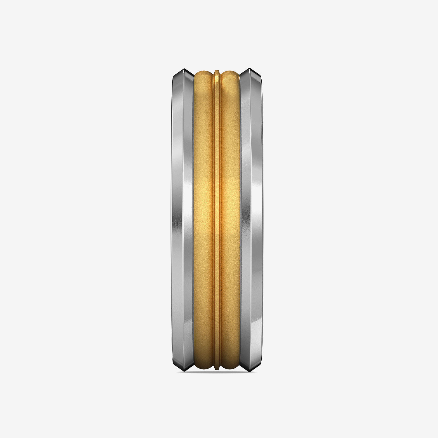 Duo Strip Perfect Platinum Ring image