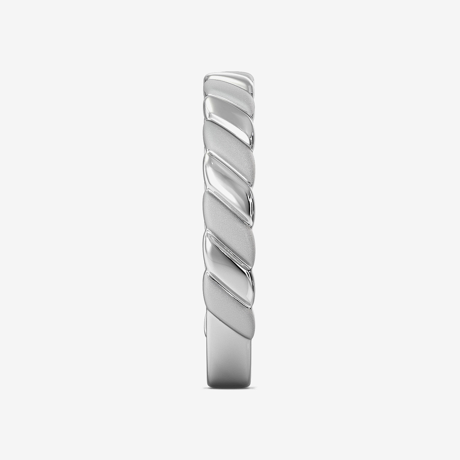 Viny Pattern Radiant Platinum Ring image