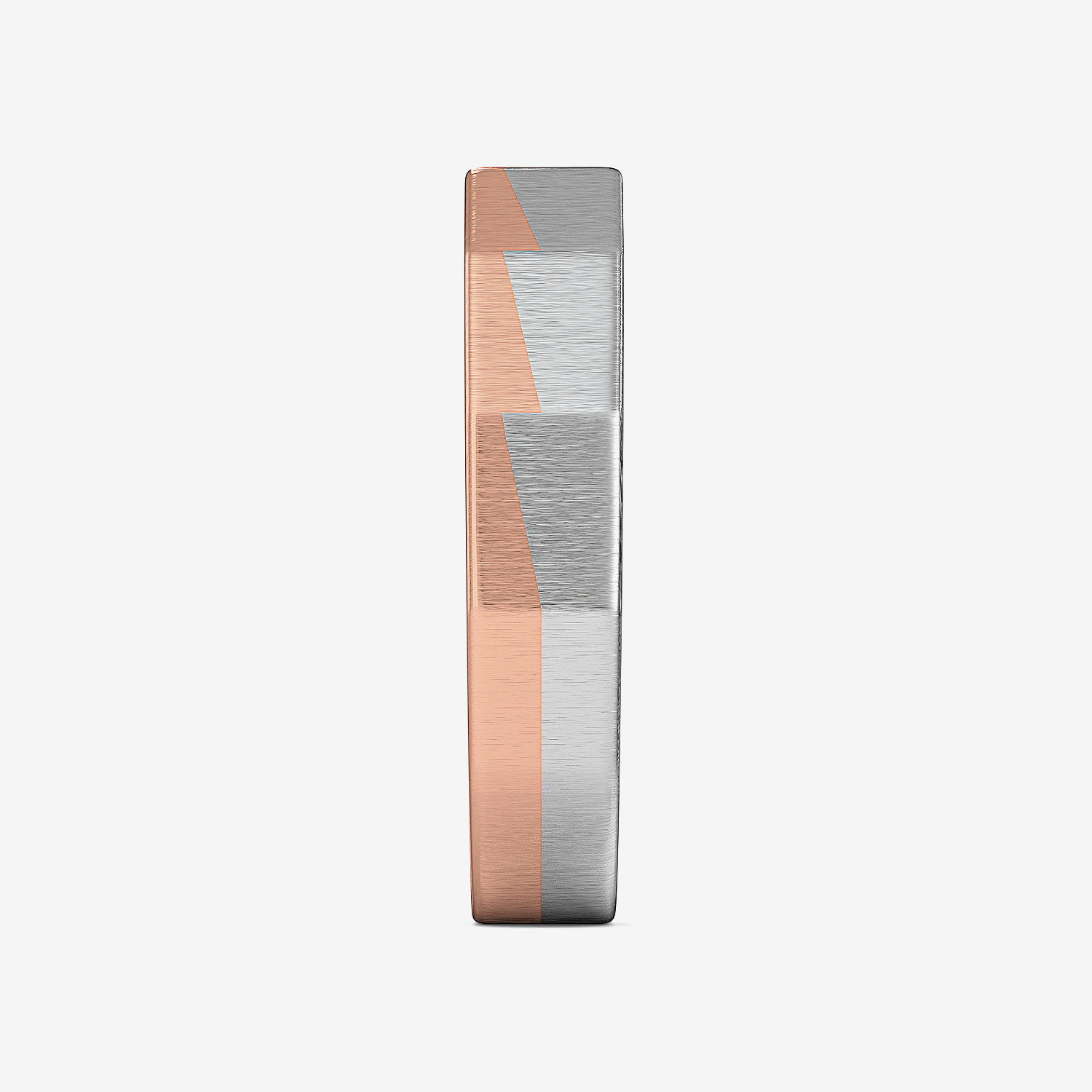 Edgy Rose Gold And Sensual Platinum Ring image