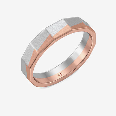 Edgy Rose Gold And Sensual Platinum Ring image
