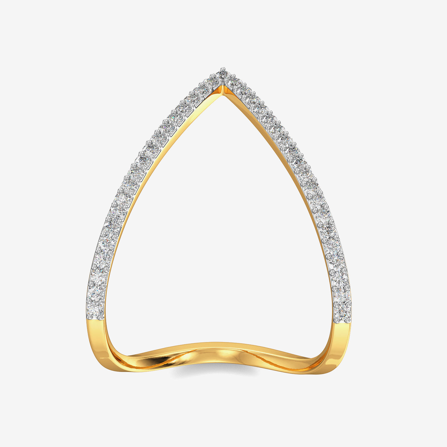 Petite V-shaped Diamond Ring alternate view 2