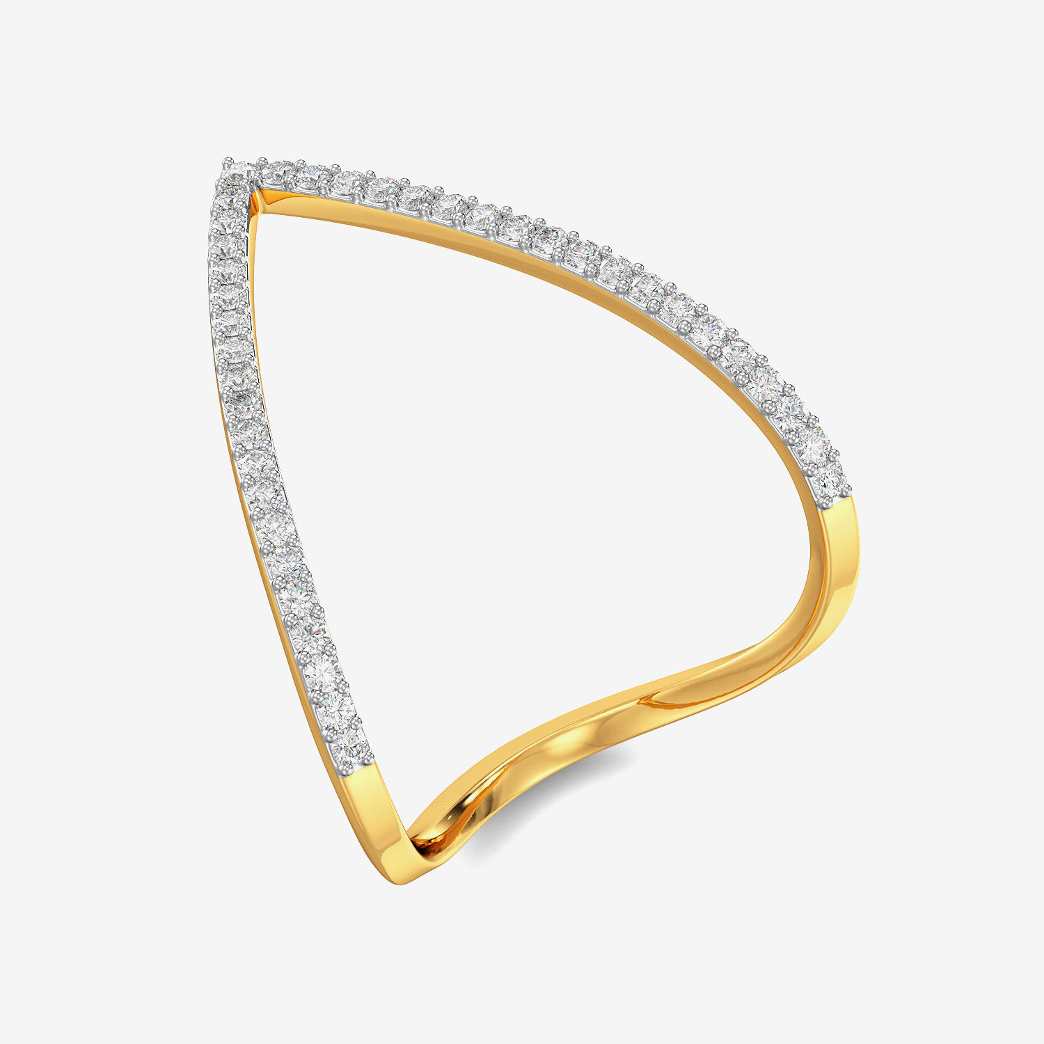 Petite V-shaped Diamond Ring alternate view 3