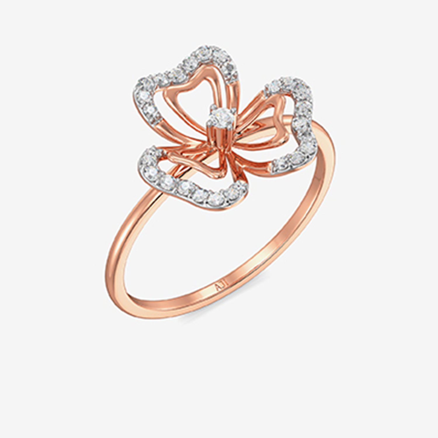 Frail Elegant Butterfly Diamond Ring image