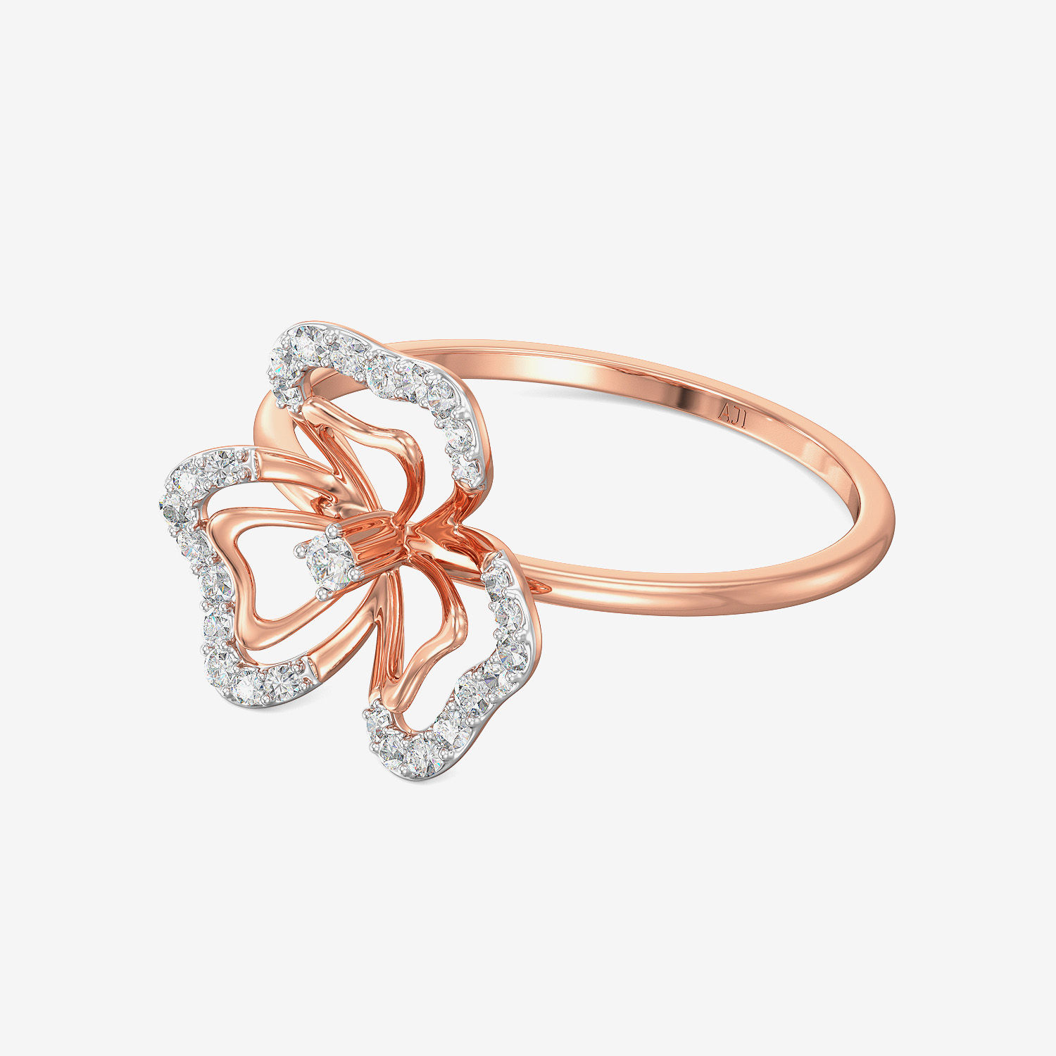 Frail Elegant Butterfly Diamond Ring alternate view 3
