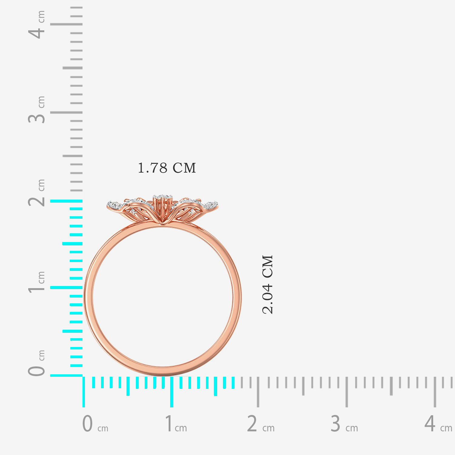 Frail Elegant Butterfly Diamond Ring image