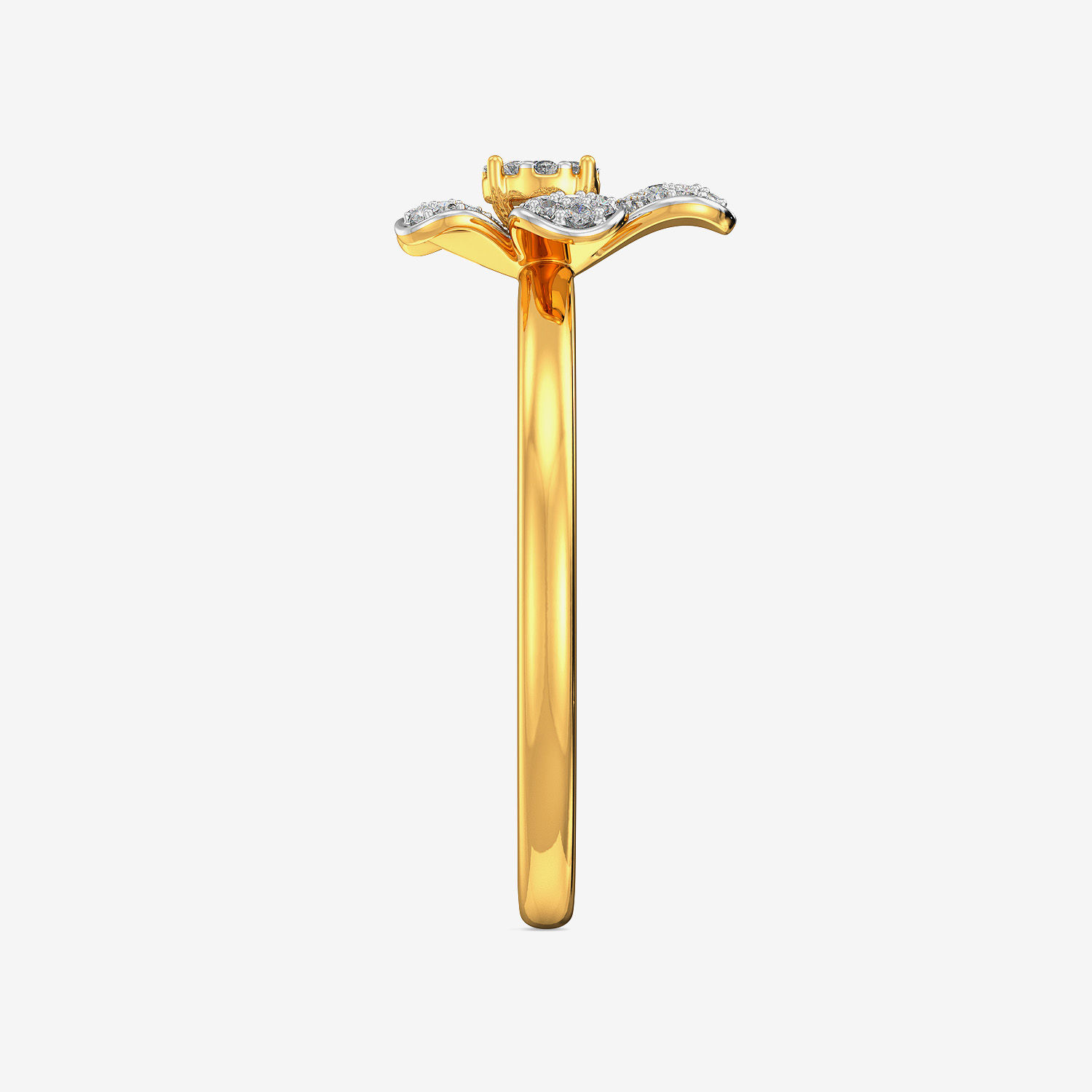 Blooming Flax Floret Diamond Ring image