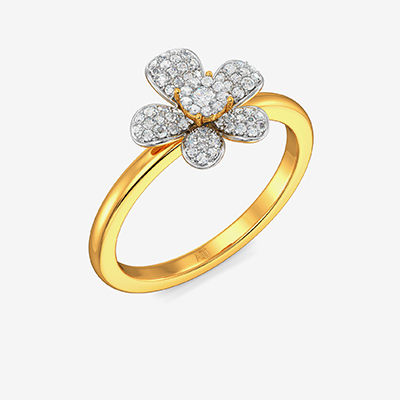 Blooming Flax Floret Diamond Ring alternate view 1