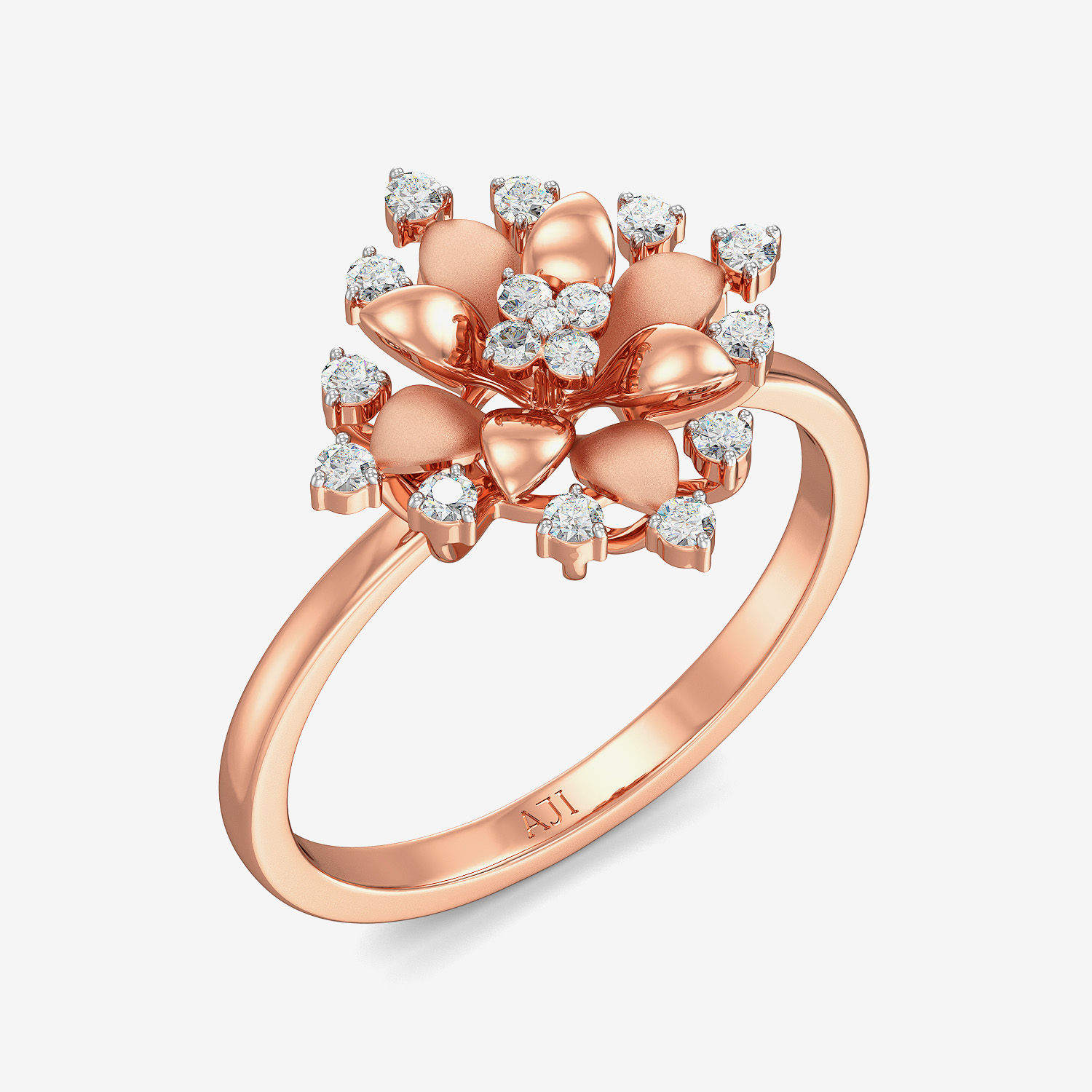 Pretty Flower Diamond Ring
