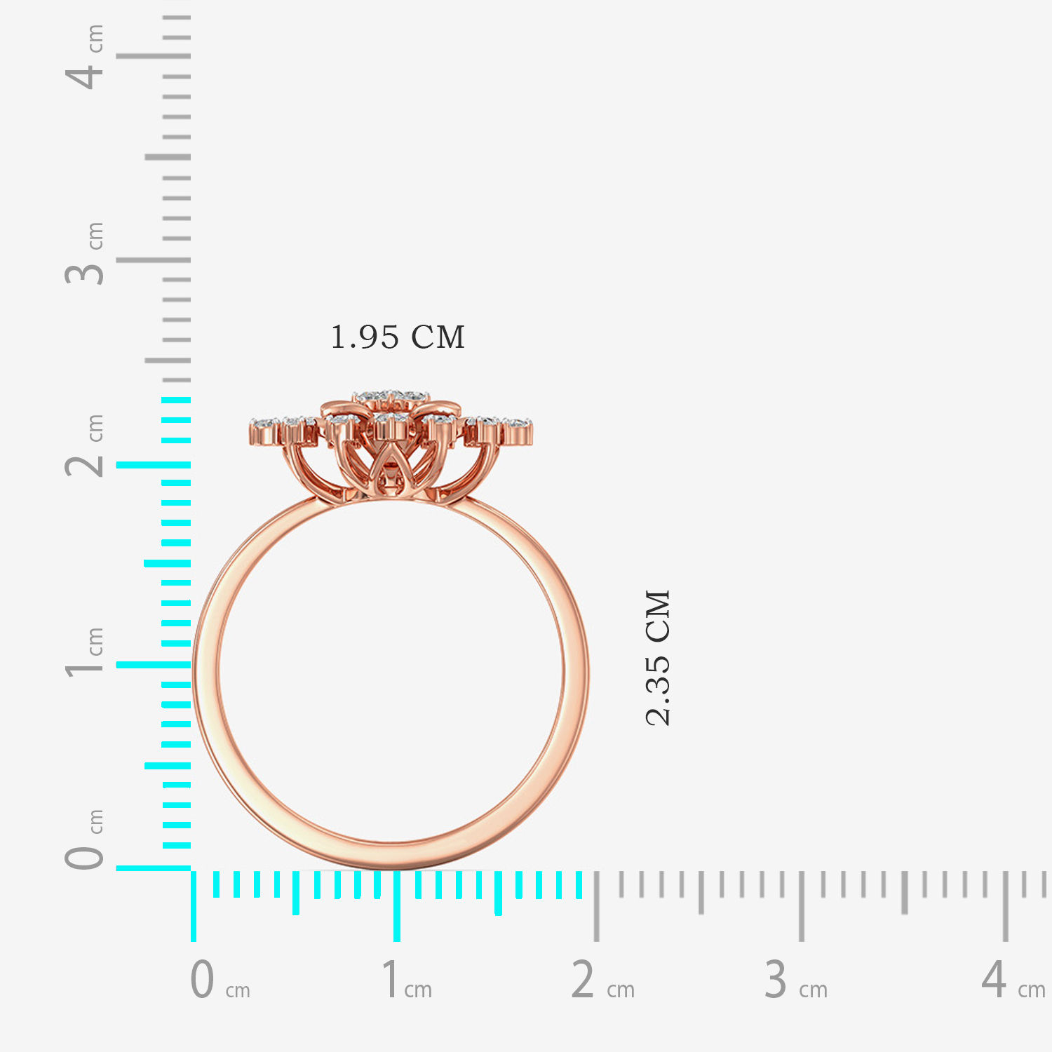 Pretty Flower Diamond Ring image