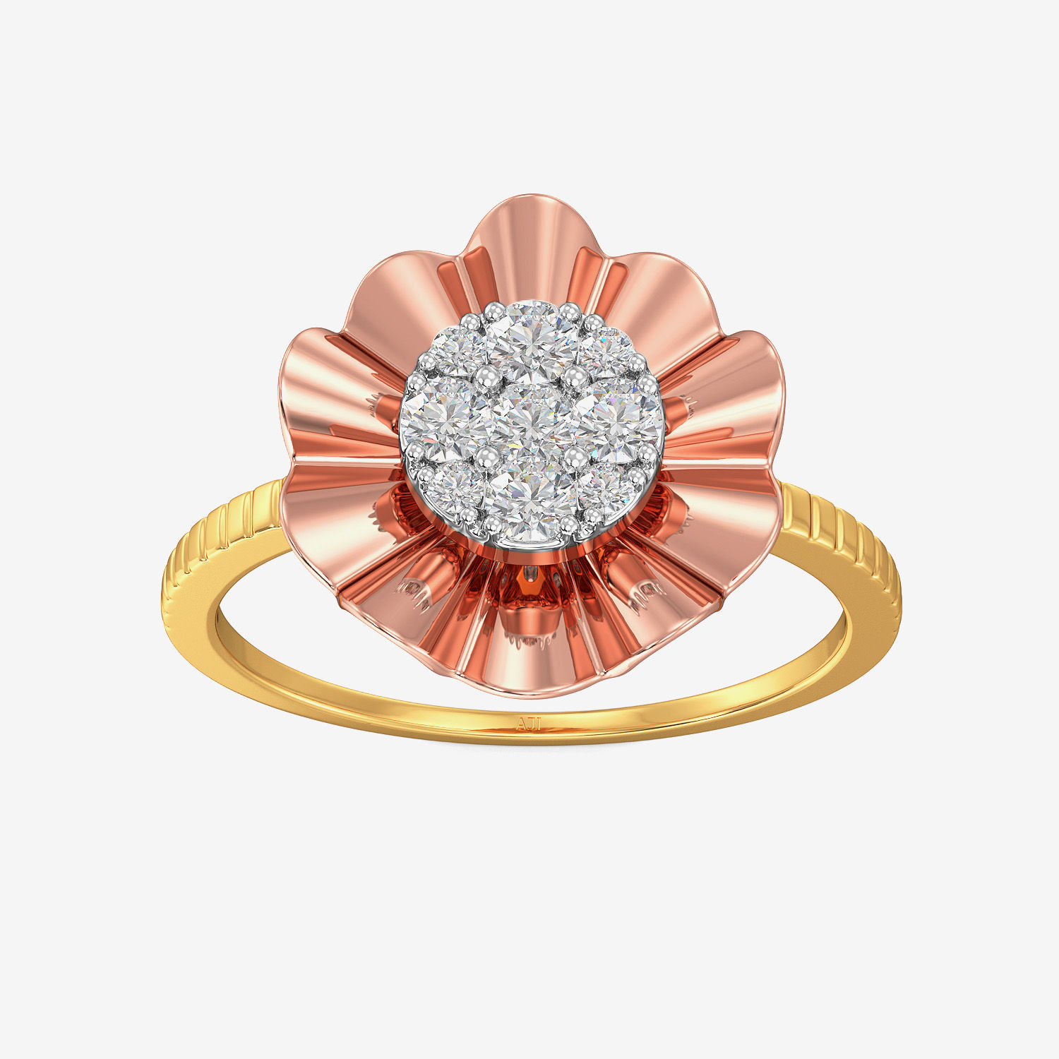 Pink Daisy Diamond Ring image