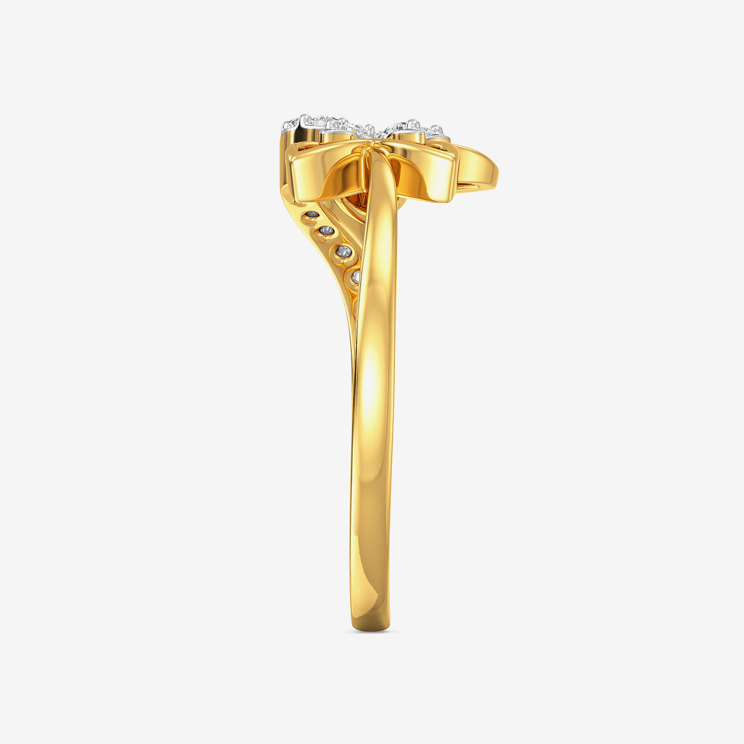 Aesthetic Pretty Flower Diamond Ring image