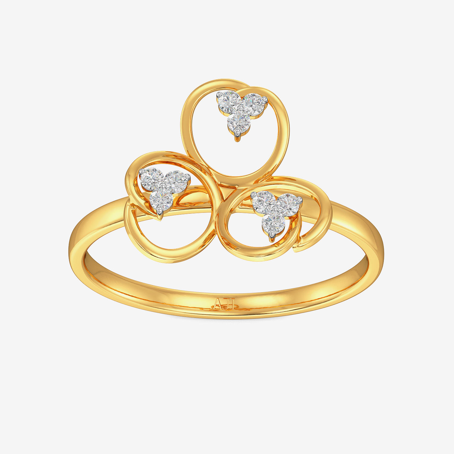 Fine Clover Diamond Ring image