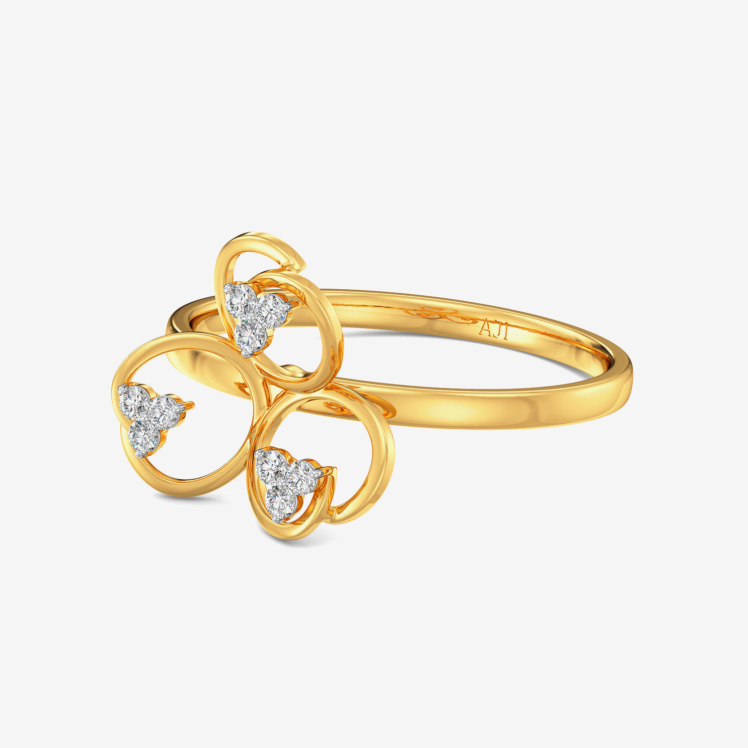 Fine Clover Diamond Ring image