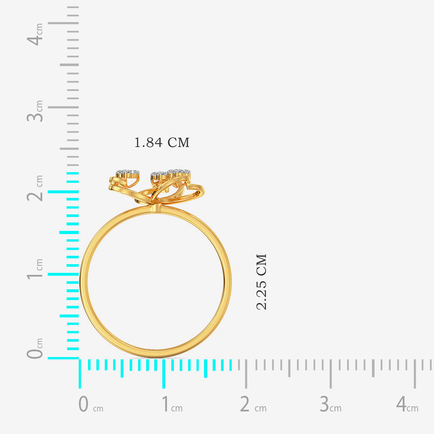 Fine Clover Diamond Ring image