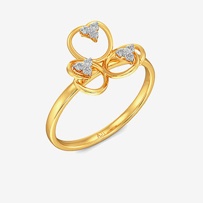 Fine Clover Diamond Ring alternate view 1